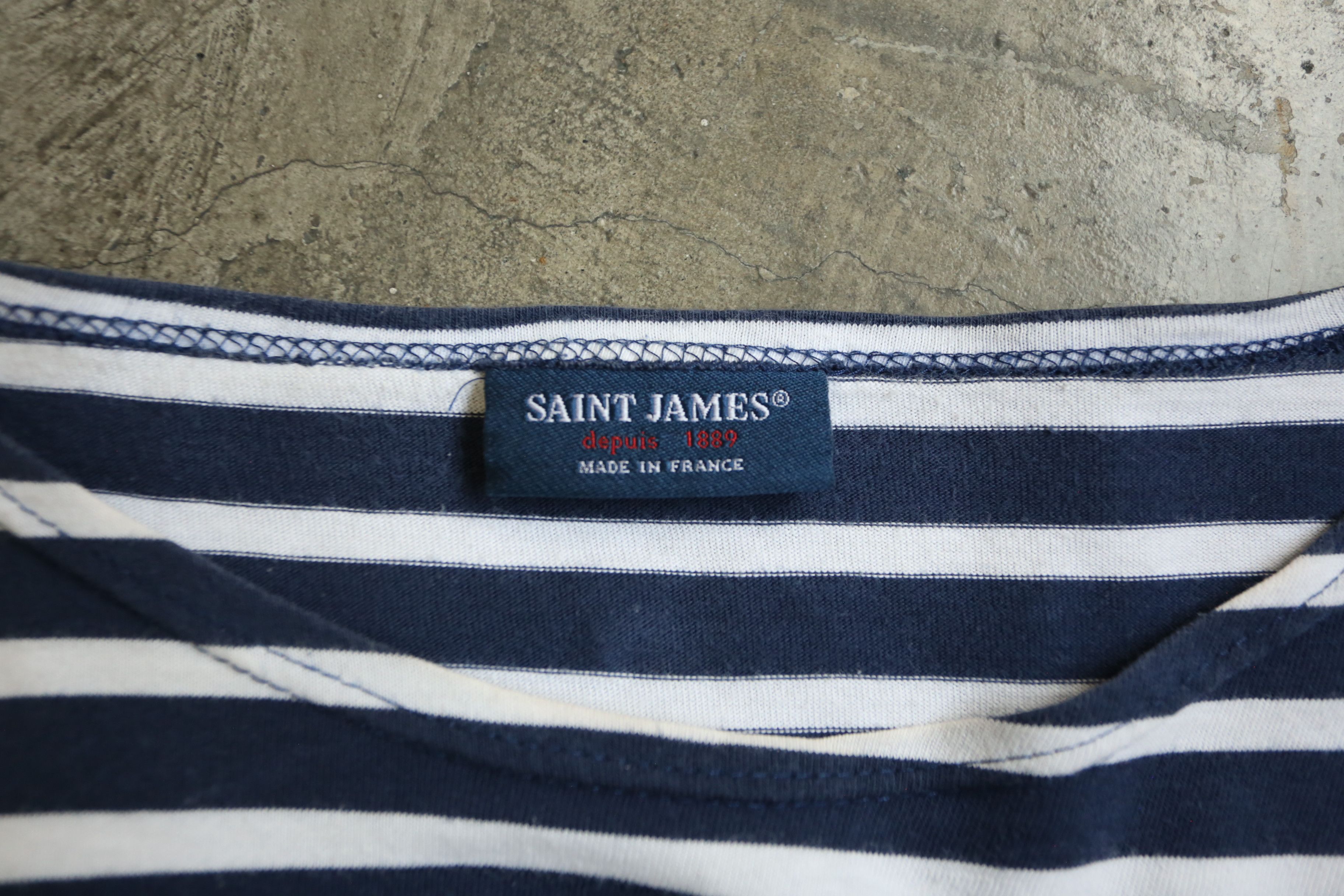 Saint James Saint James - Breton Striped Shirt Size US L / EU 52-54 / 3 - 4 Thumbnail