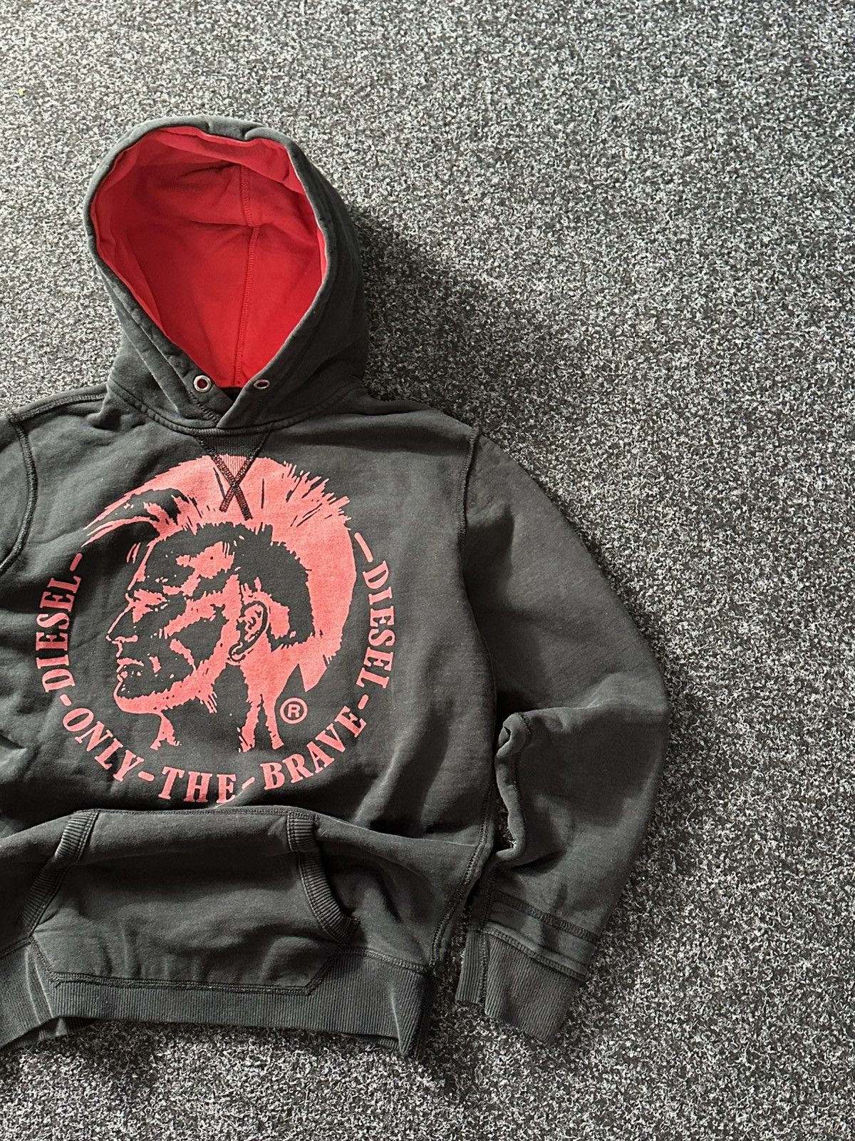 Diesel × Vintage 🚨Vintage Diesel Big Logo Y2K 00s Boxy Hoodie Hype Rare Size US XS / EU 42 / 0 - 3 Thumbnail