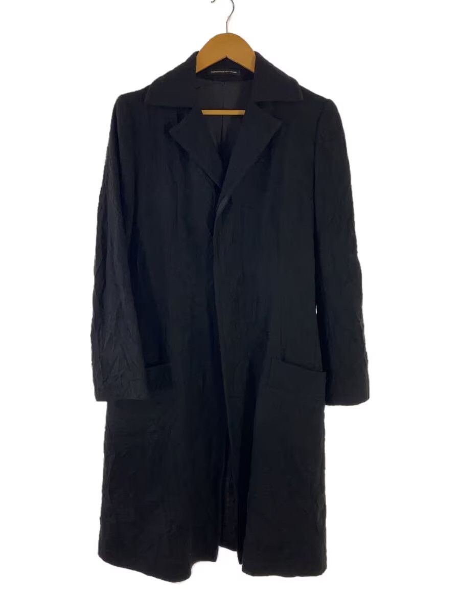 Y's × Yohji Yamamoto Wool Gabardine Wrinkle Wool Coat Size US S / EU 44-46 / 1 - 1 Thumbnail