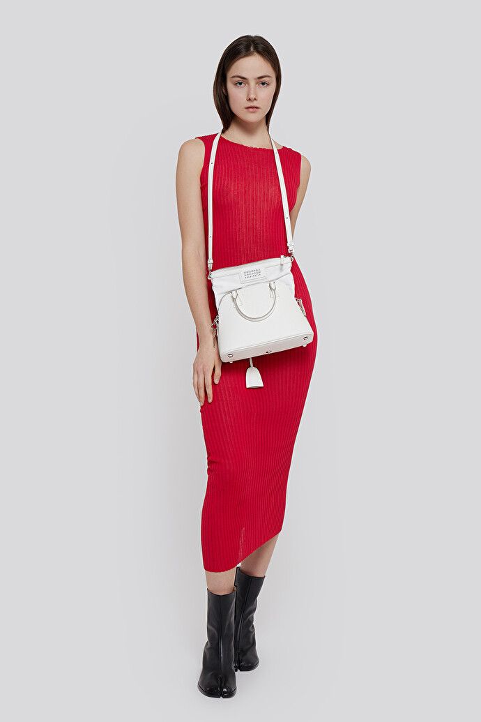 Maison Margiela o1y0625 Midi Dress in Red Size M / US 6-8 / IT 42-44 - 4 Thumbnail