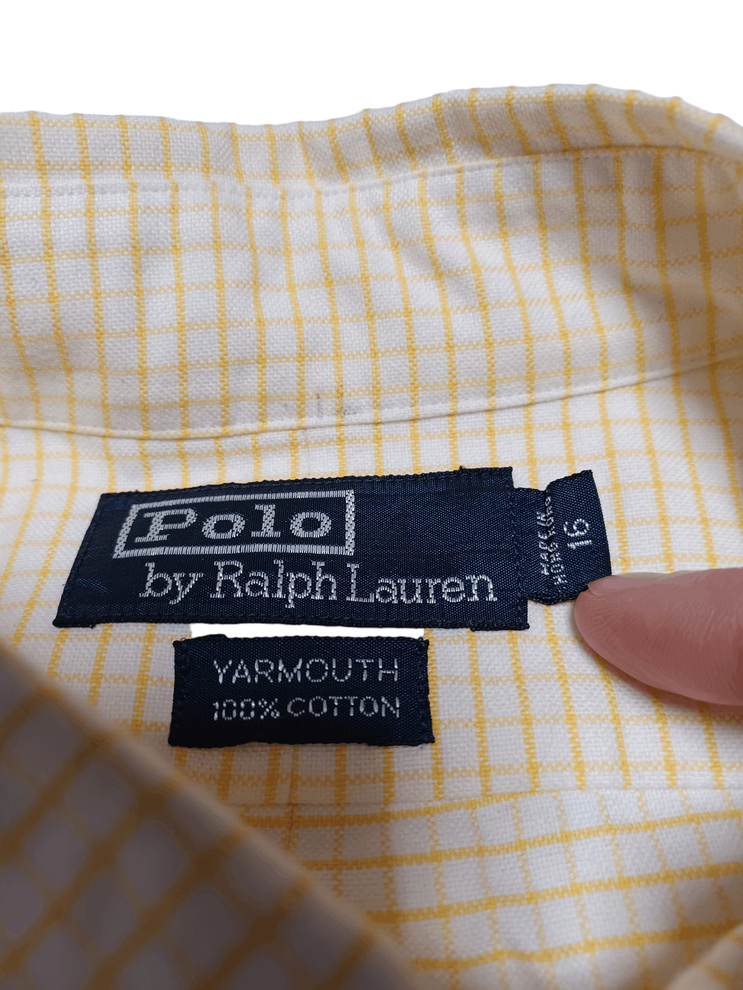Polo Ralph Lauren MADE IN HONG KONG HEAVY COTTON EARLY 90S PLR SHIRT Size US XL / EU 56 / 4 - 4 Thumbnail