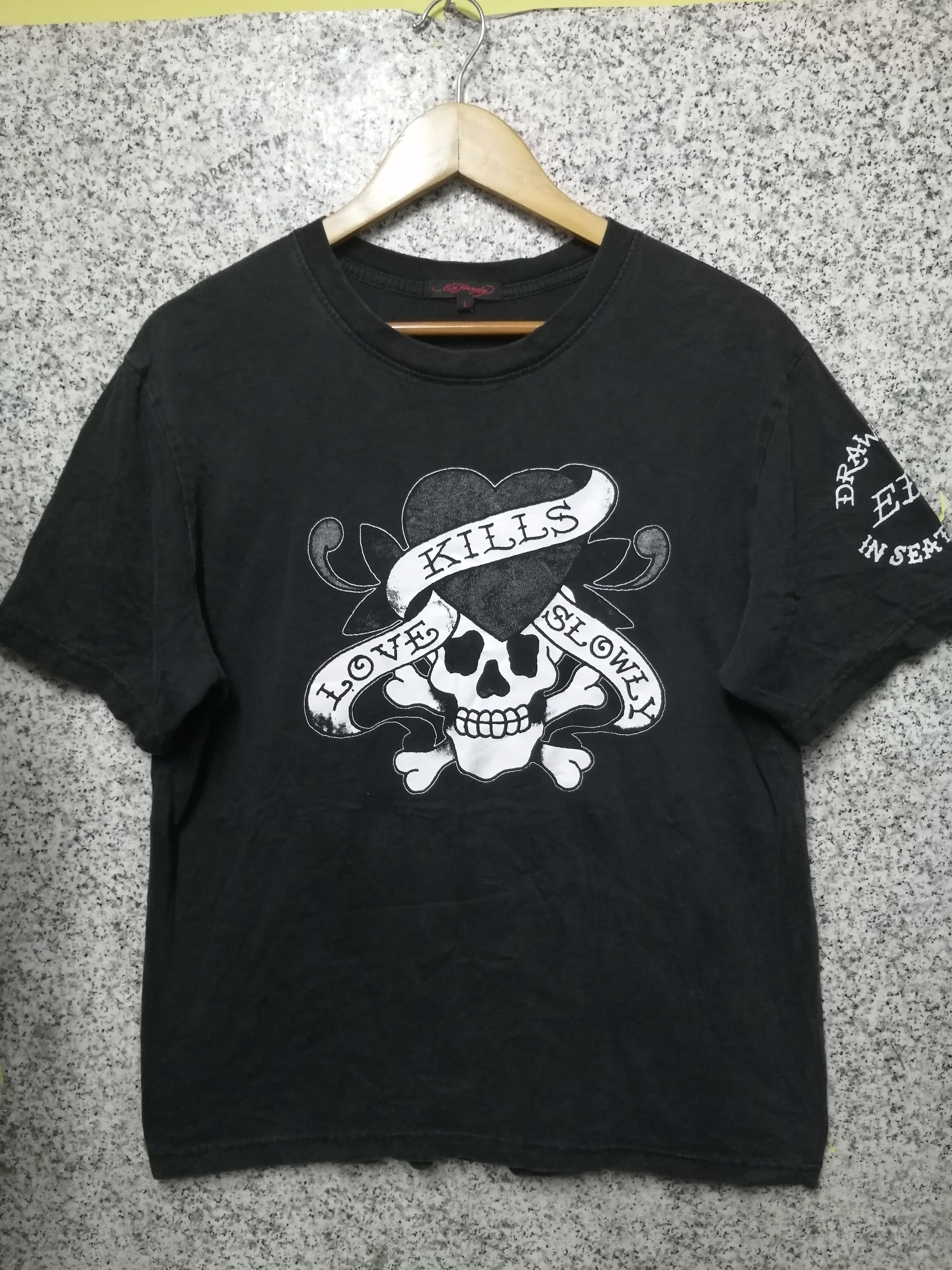 Ed Hardy × Japanese Brand × Vintage VINTAGE ED HARDY DRAWN BY IN SEATTLE VERY RARE Size US L / EU 52-54 / 3 - 1 Thumbnail