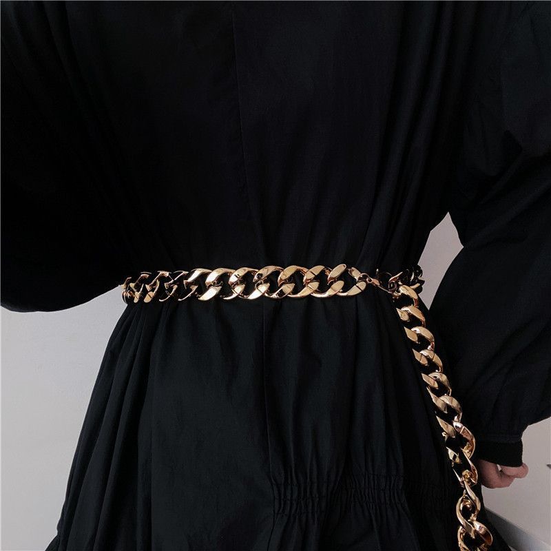 Designer New Trend Vintage Belt Riveted Belts Menswear Accessories Size ONE SIZE - 5 Thumbnail