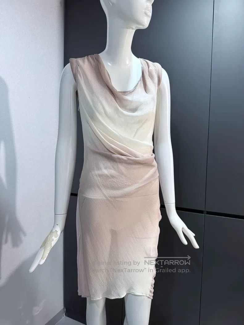 Helmut Lang Helmut Lang A silk satin gauze cotton dress Size M / US 6-8 / IT 42-44 - 4 Thumbnail