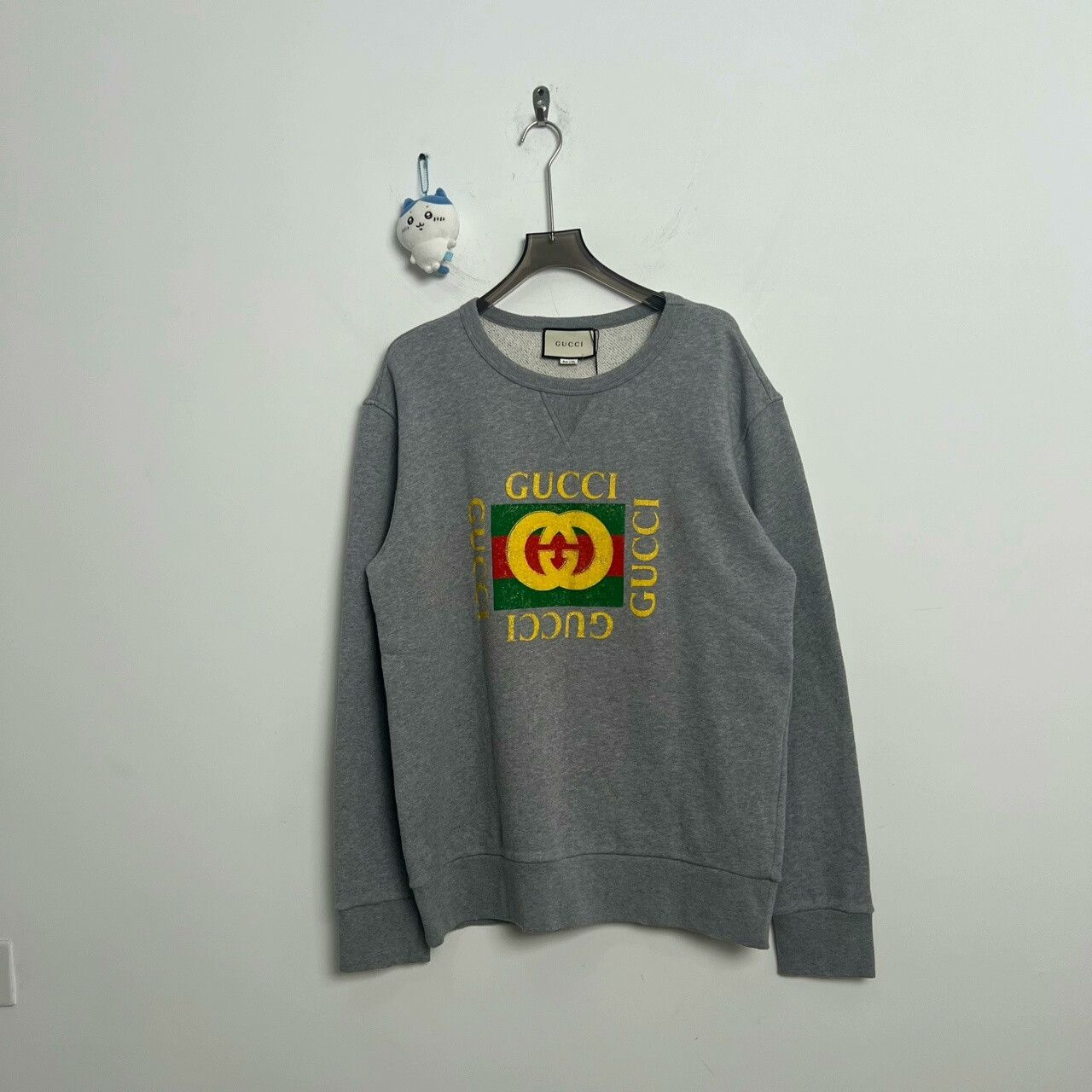 Gucci Gucci Gray Logo Hoodie with Embroidery Size US L / EU 52-54 / 3 - 1 Thumbnail