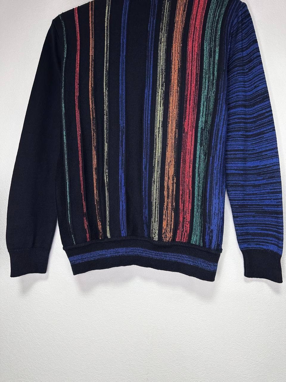 Carlo Colucci Carlo Colucci Knit Sweater Made in Italy Multicolor Striped Size US M / EU 48-50 / 2 - 12 Thumbnail
