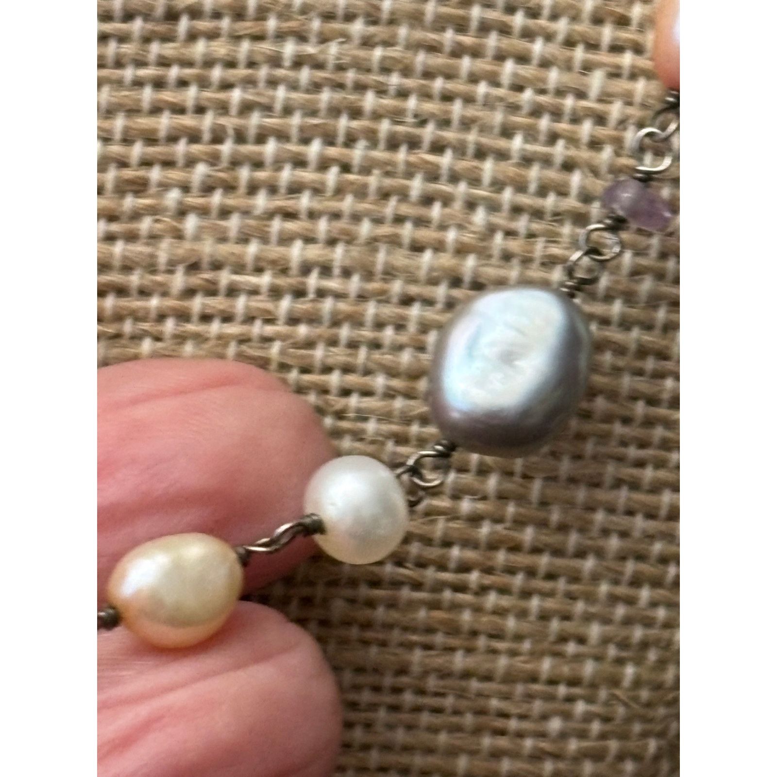 Other Genuine Honora Freshwater Pearl Necklace 17" Sterling Silver Size ONE SIZE - 3 Thumbnail