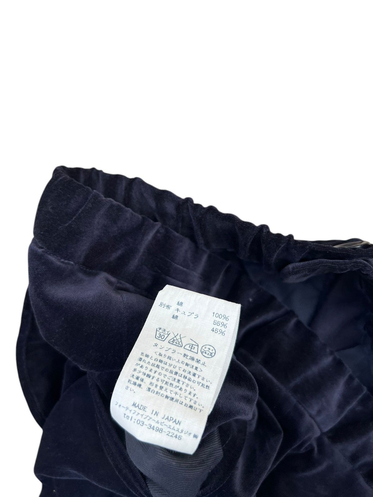 45rpm 45rpm Velvet Navy Blue Stretchable Waist Trouser Pant Size 3 Size US 30 / EU 46 - 21 Thumbnail