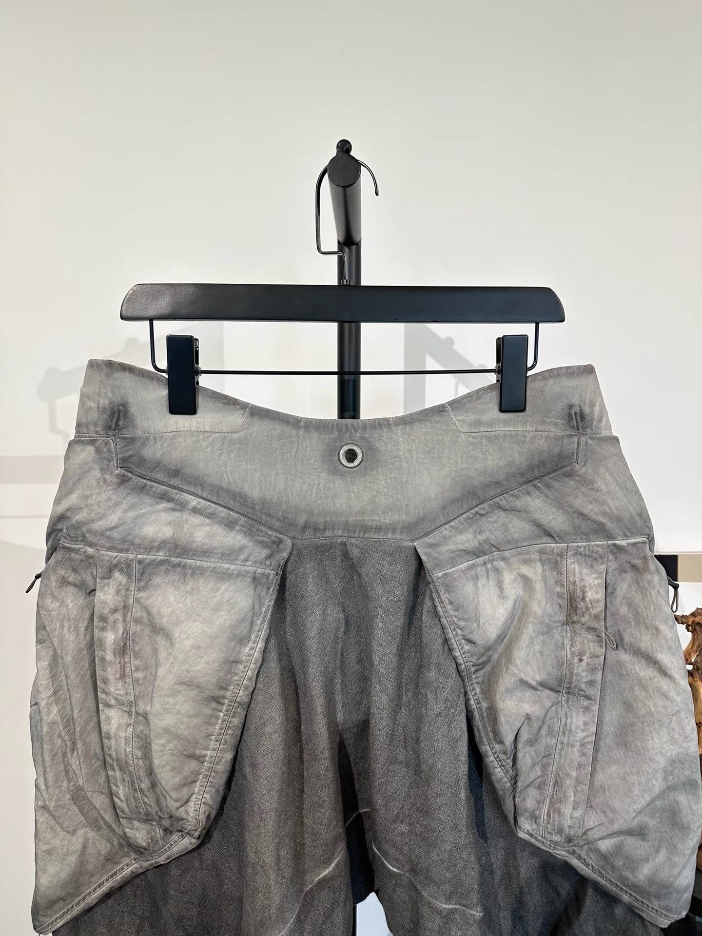 Hamcus Hamcus Manta Ray Nylon Spliced Drop Crotch Shorts K35 Size US 33 - 3 Thumbnail
