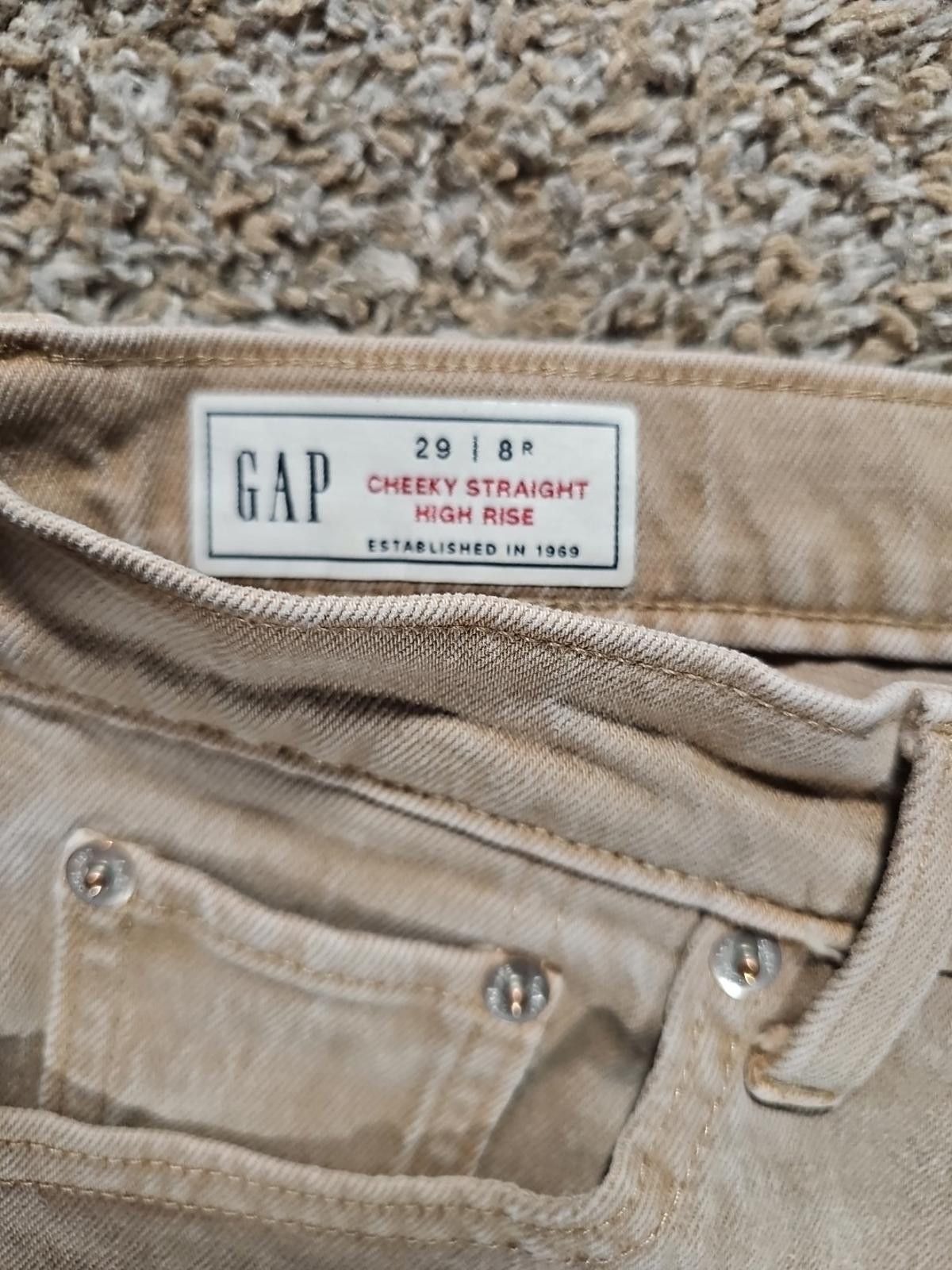 Gap GAP 29/8R Cheeky Straight High Rise Jeans Size 29" - 3 Thumbnail