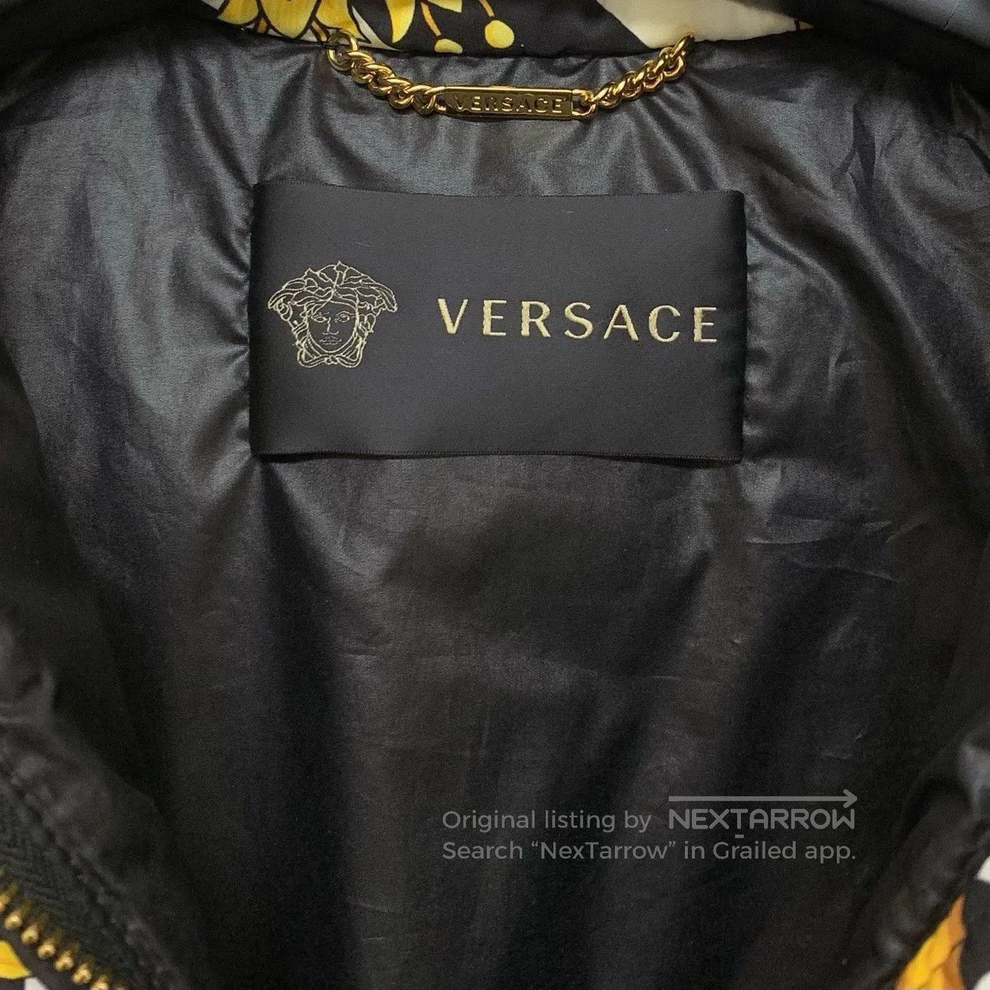 Versace Versace Gold Baroque Print Down Jacket. Size US XS / EU 42 / 0 - 3 Thumbnail