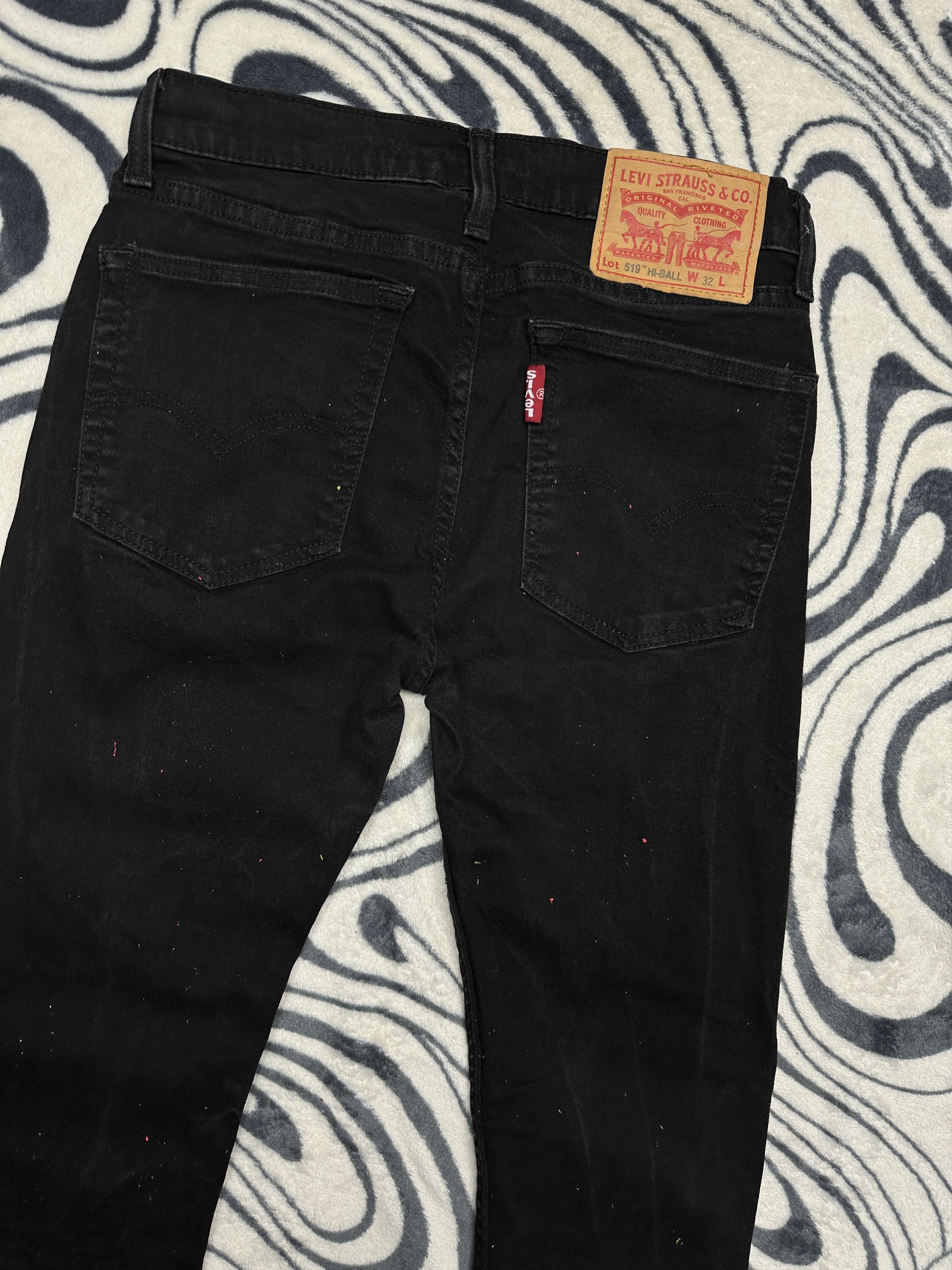 Levi's Levi's 519 Black Denim Pants Jeans Size US 32 / EU 48 - 2 Thumbnail