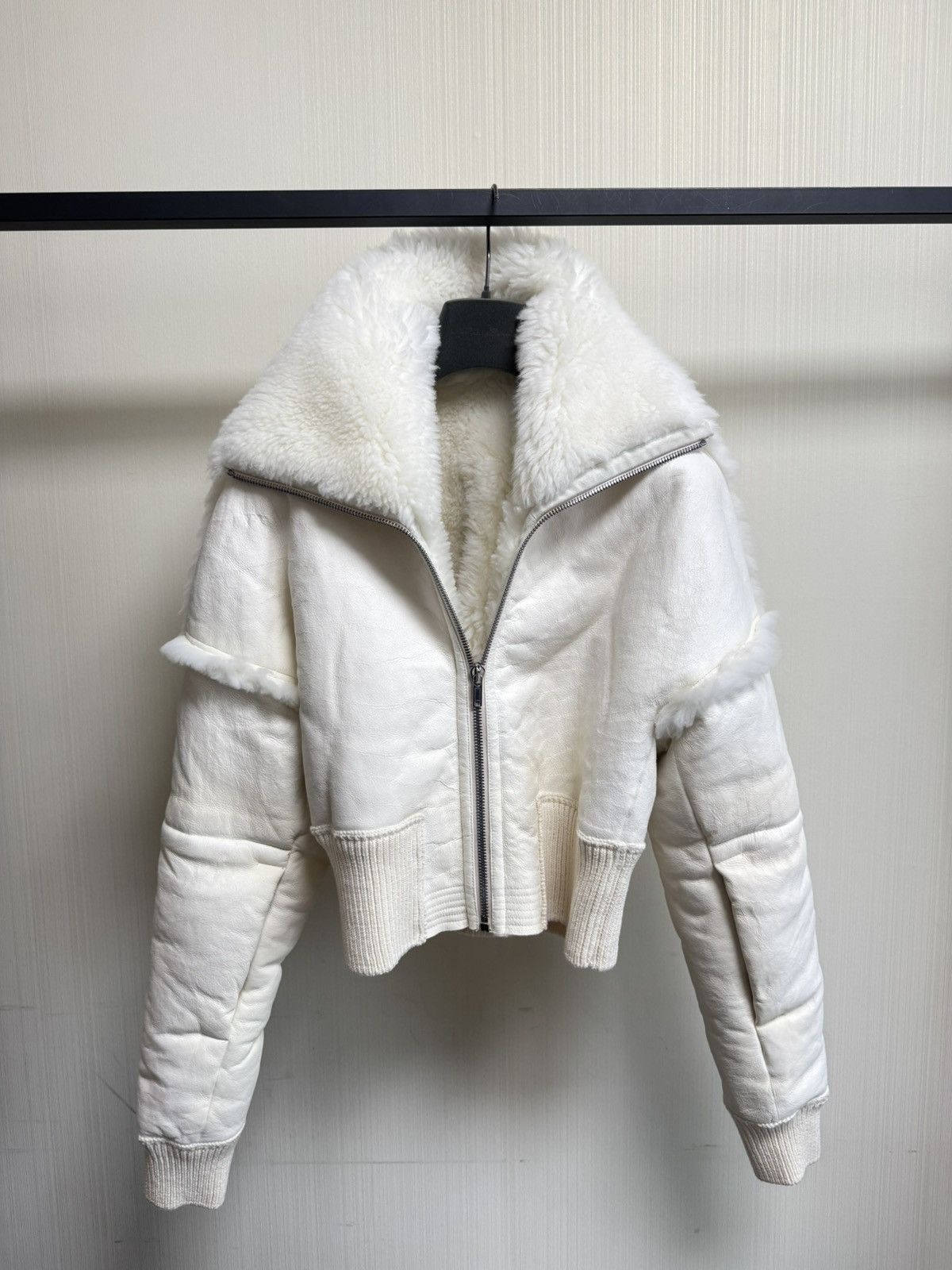 Rick Owens Rick owens 25FW Flight JKT CROPPED Leather Bomber jacket Size US M / EU 48-50 / 2 - 3 Thumbnail