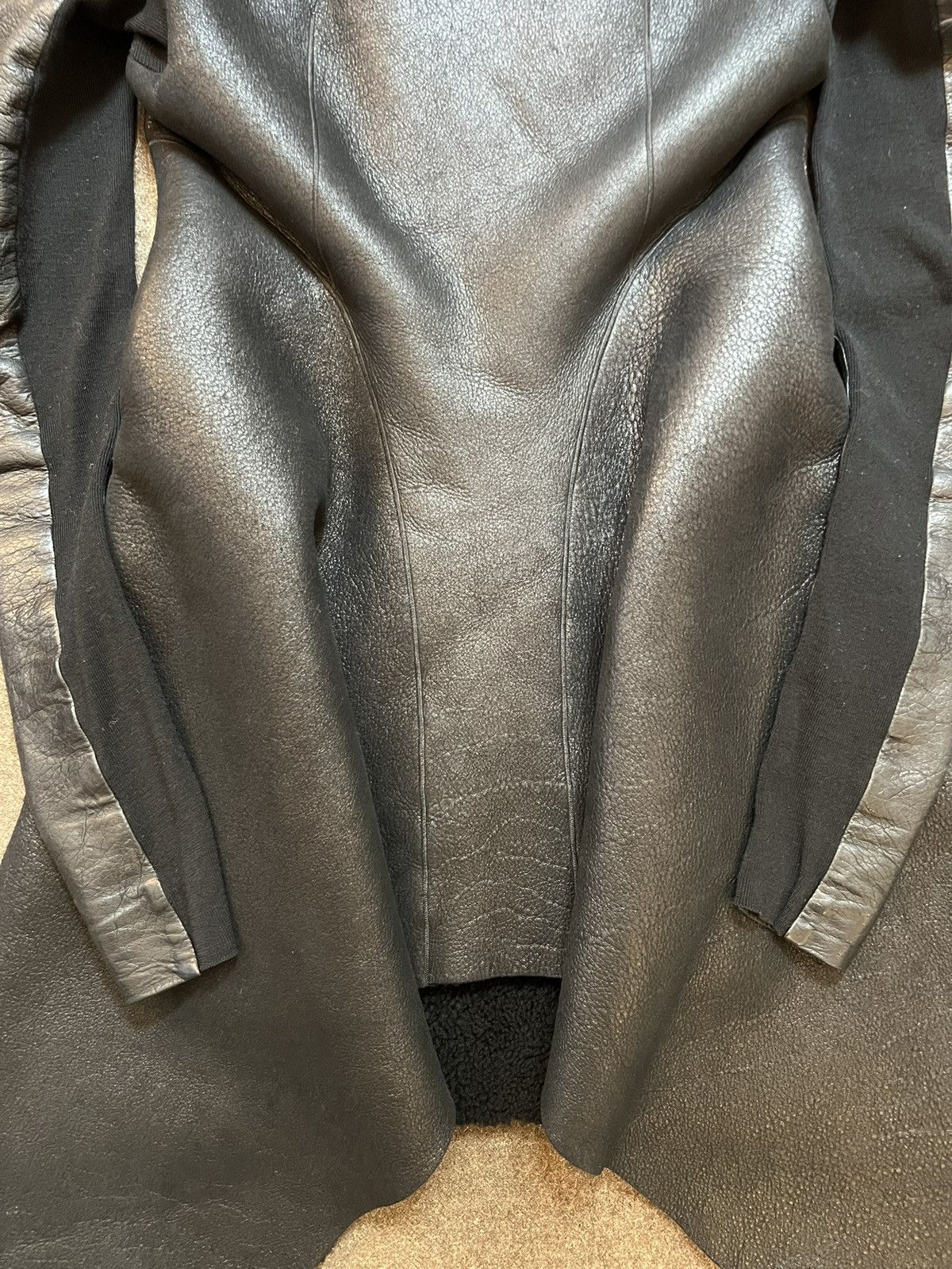 Rick Owens Rick Owens FW08 Shearling Leather Jacket Size M / US 6-8 / IT 42-44 - 9 Thumbnail
