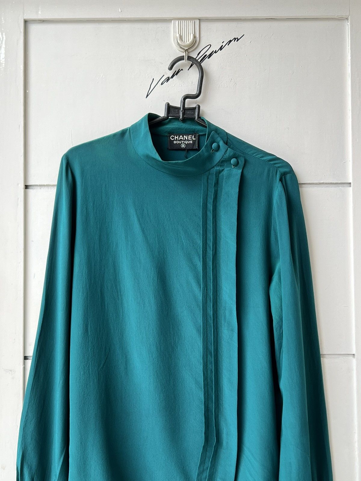 Chanel CHANEL BOUTIQUE Green Blouse Size XS / US 0-2 / IT 36-38 - 10 Thumbnail