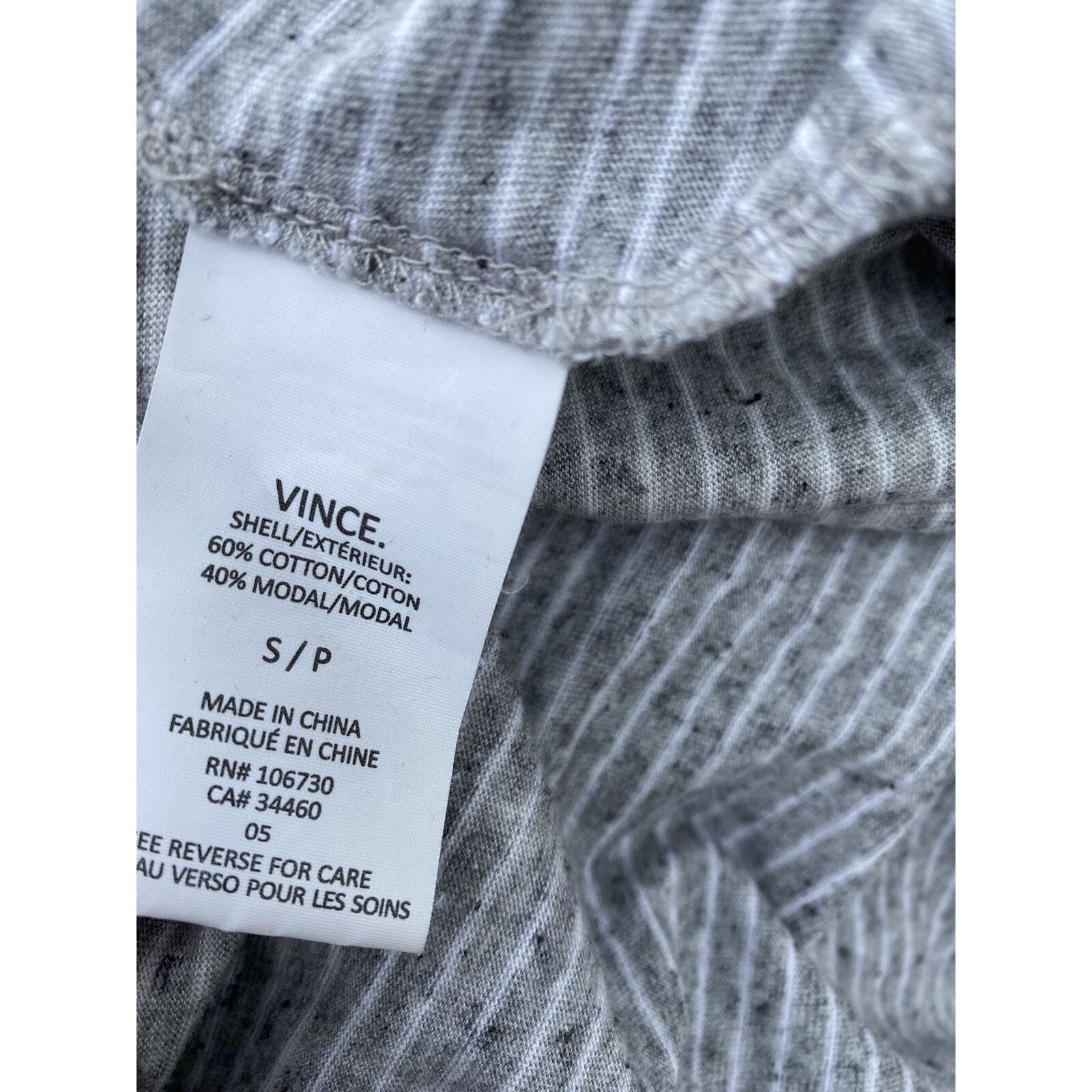 Vince Vince top cotton sweater striped size S super soft A000245 Size S / US 4 / IT 40 - 5 Thumbnail