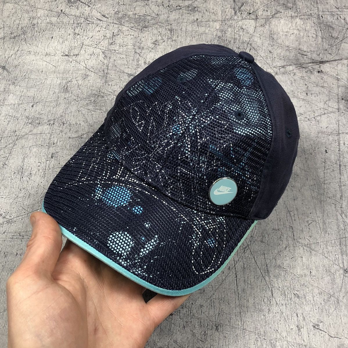 Nike × Vintage Vintage Y2K Nike Multicolour Mesh Logo Drill Cap Size ONE SIZE - 4 Thumbnail