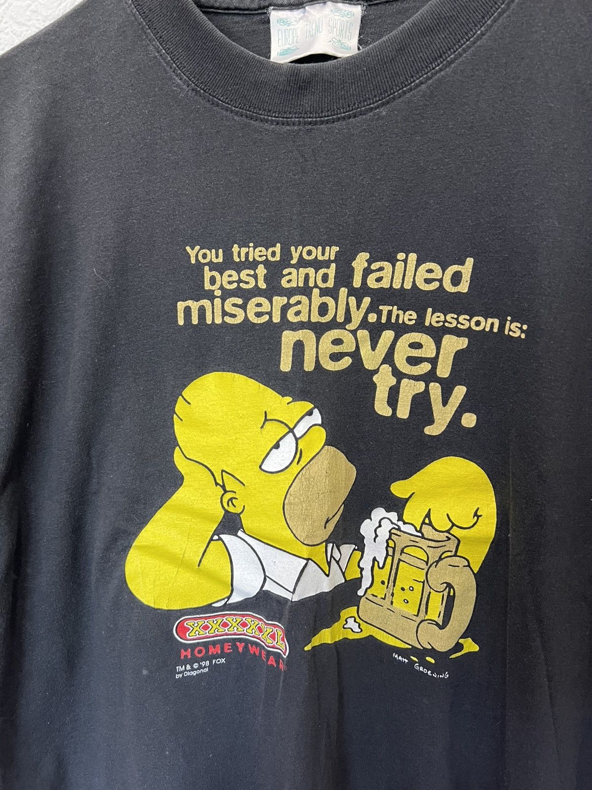Other Vintage Homer Simpson 1997 Movie T-Shirt Tee Mems Size US L / EU 52-54 / 3 - 2 Thumbnail