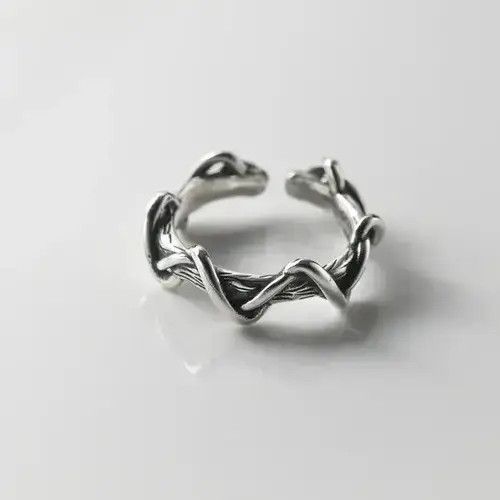 High Sport Simple Retro Wave Rings Size ONE SIZE - 2 Thumbnail