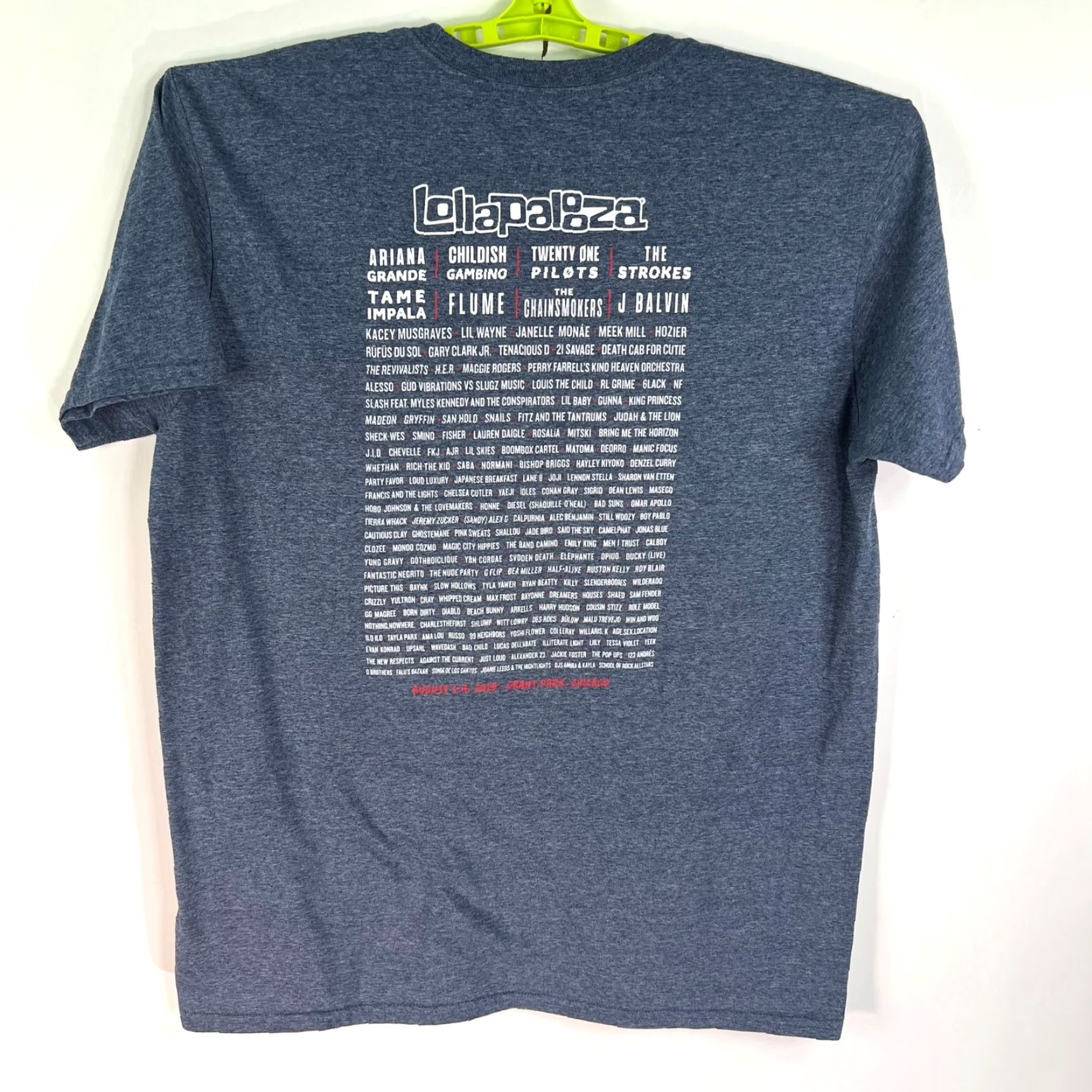 Doublet VINTAGE Lolla Palooza Chicago T-Shirt Adult XL Blue Double-Sided Graphic Concert Mens Size US XL / EU 56 / 4 - 4 Thumbnail