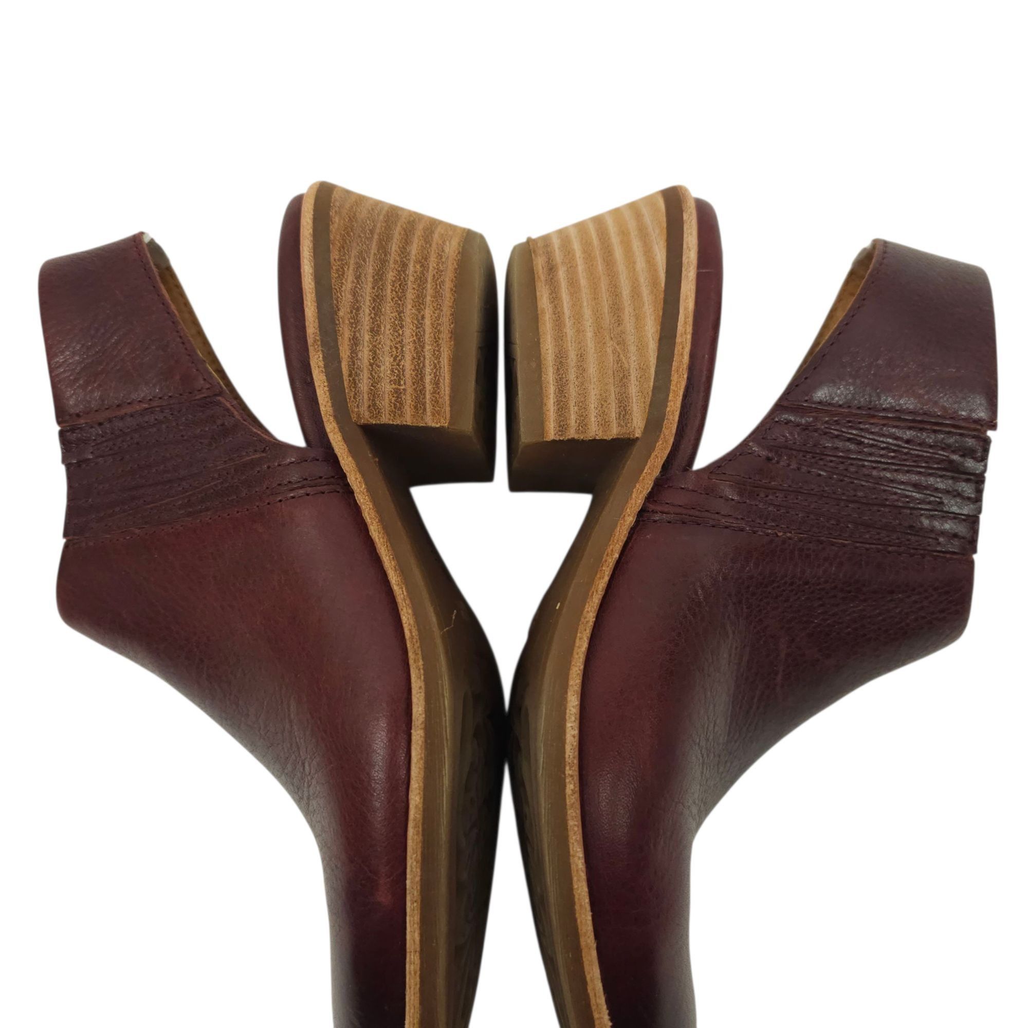 Other Sofft Arabia Slingback Bootie Women 6M Port Leather Maroon Size US 6 / IT 36 - 16 Thumbnail