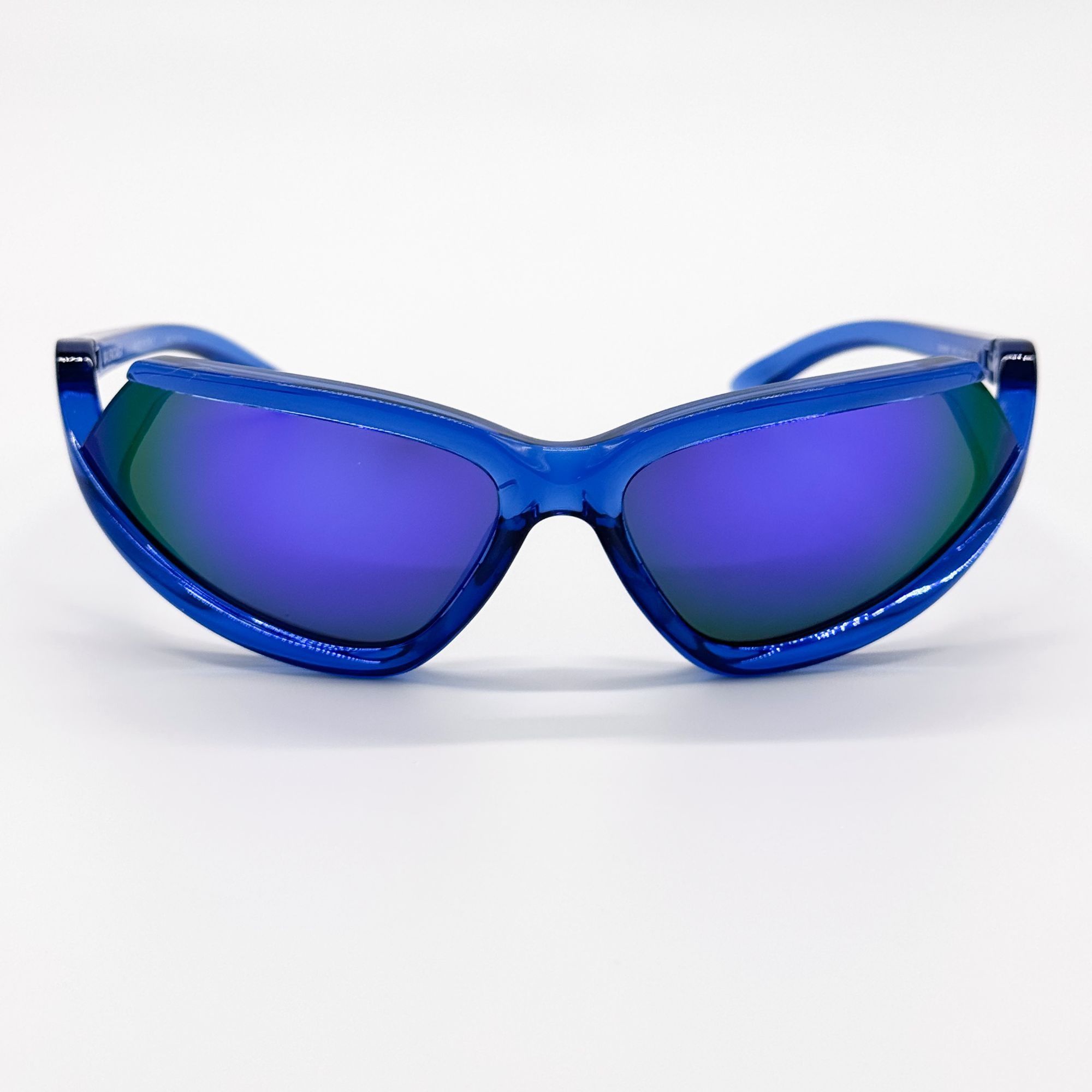 Balenciaga NEW BALENCIAGA BB0289S 004 SUNGLASSES BLUE GEOMETRIC EYEWEAR Size ONE SIZE - 4 Thumbnail