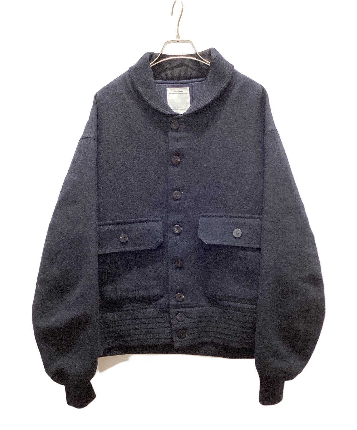 Visvim VISVIM DAYTON Button Up Jacket Navy Wool/ Linen 4 Size US XL / EU 56 / 4 - 1 Thumbnail