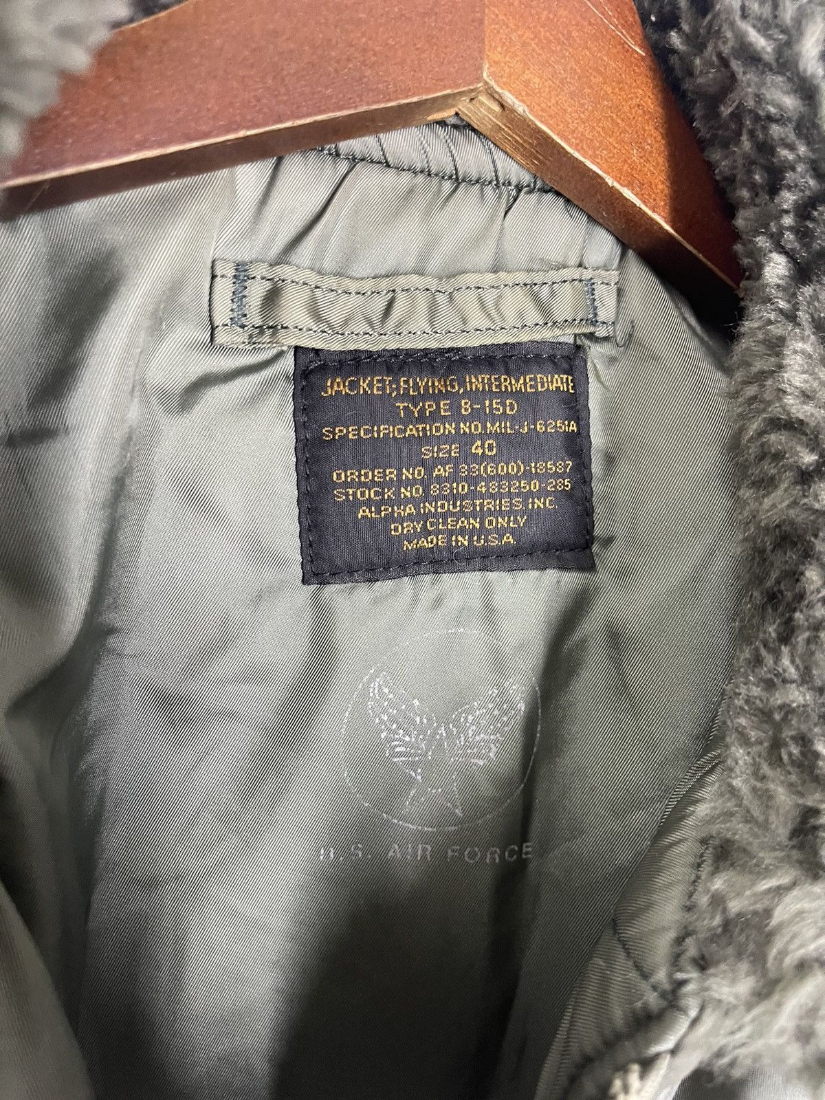 Alpha Industries VINTAGE 80’s ALPHA INDUSTRIES USA BOMBER FLYING JACKET Size US L / EU 52-54 / 3 - 6 Thumbnail