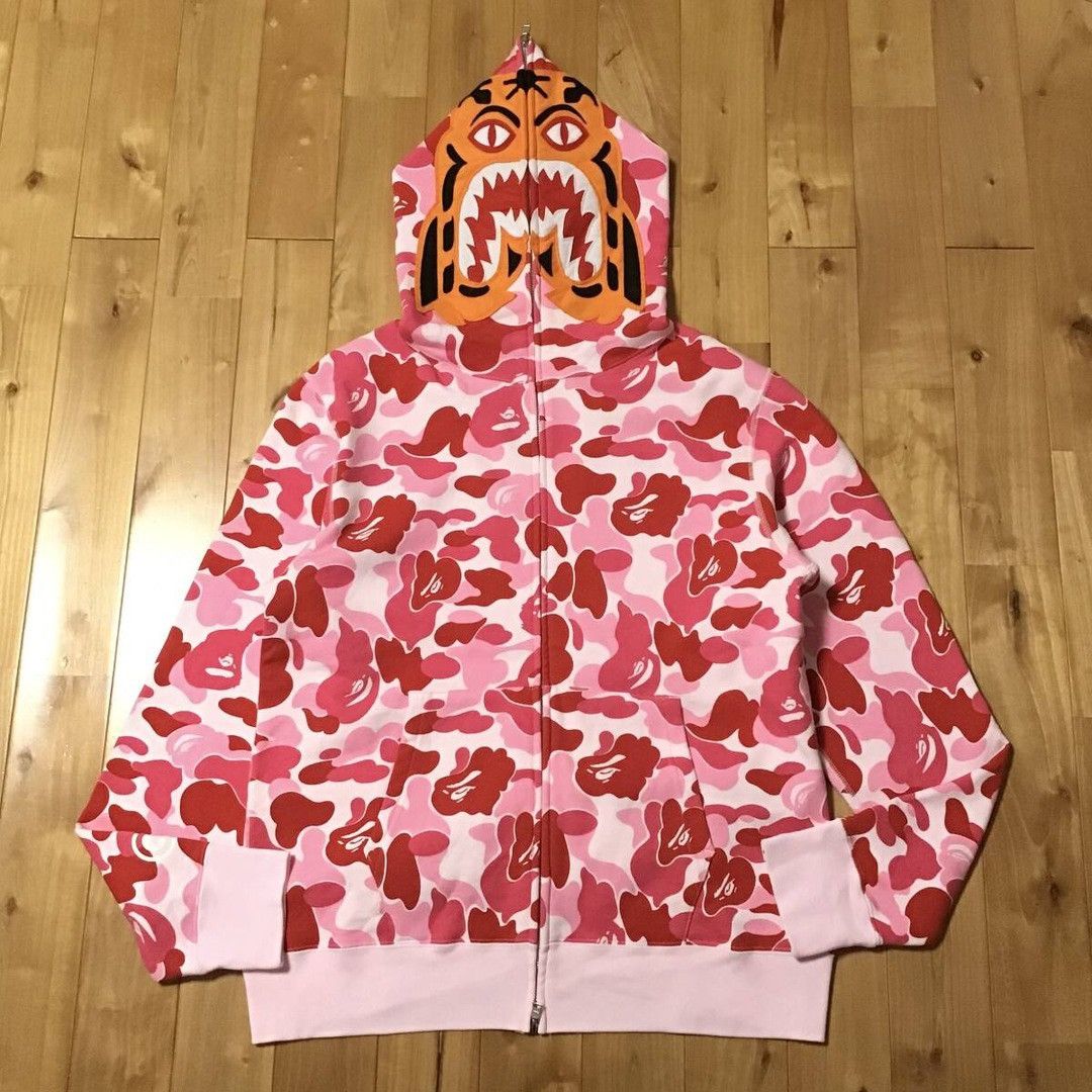 Bape BAPE ABC camo pink tiger full zip hoodie a bathing ape Size US L / EU 52-54 / 3 - 1 Thumbnail