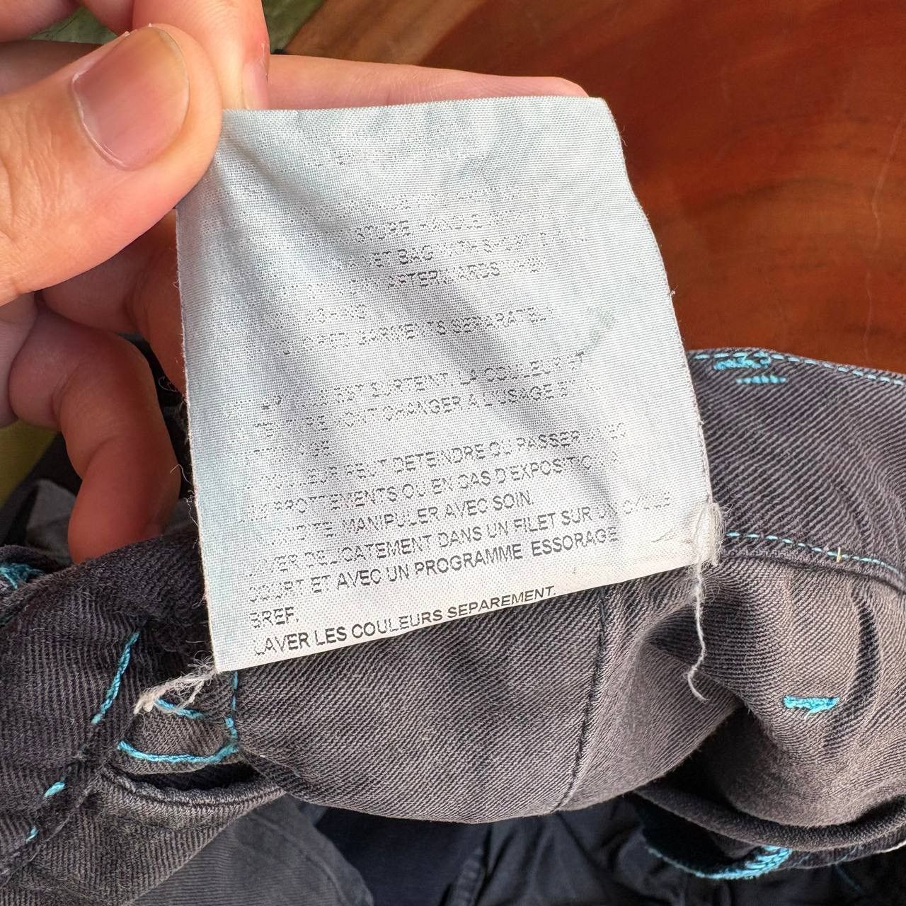 Comme des Garcons Homme Comme Des Garcons Homme Black Lining Blue Pants Size US 30 / EU 46 - 12 Thumbnail