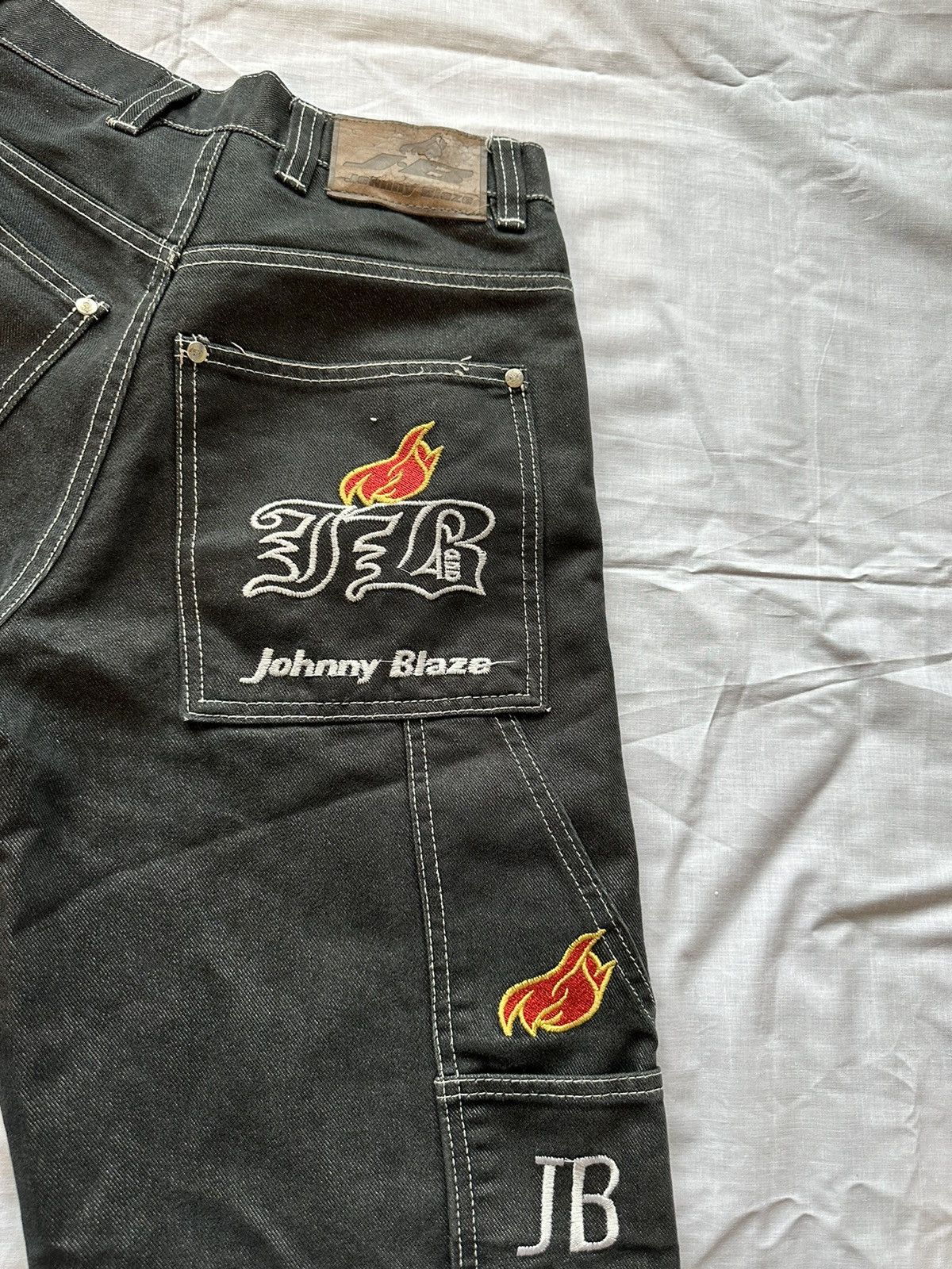 Vintage Johnny Blaze Vintage Cargo Jeans Denim Pants size 28 Size 28" / US 6 / IT 42 - 1 Thumbnail