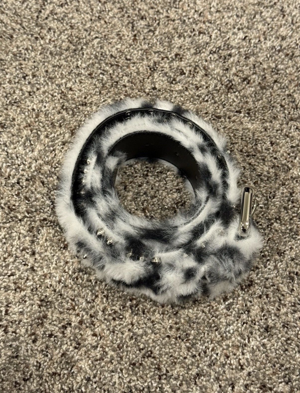 最終値下げ kim krueger fur belt playboi carti Kim Krueger × Playboi Carti Kim Krueger Studded Leopard Fur Belt