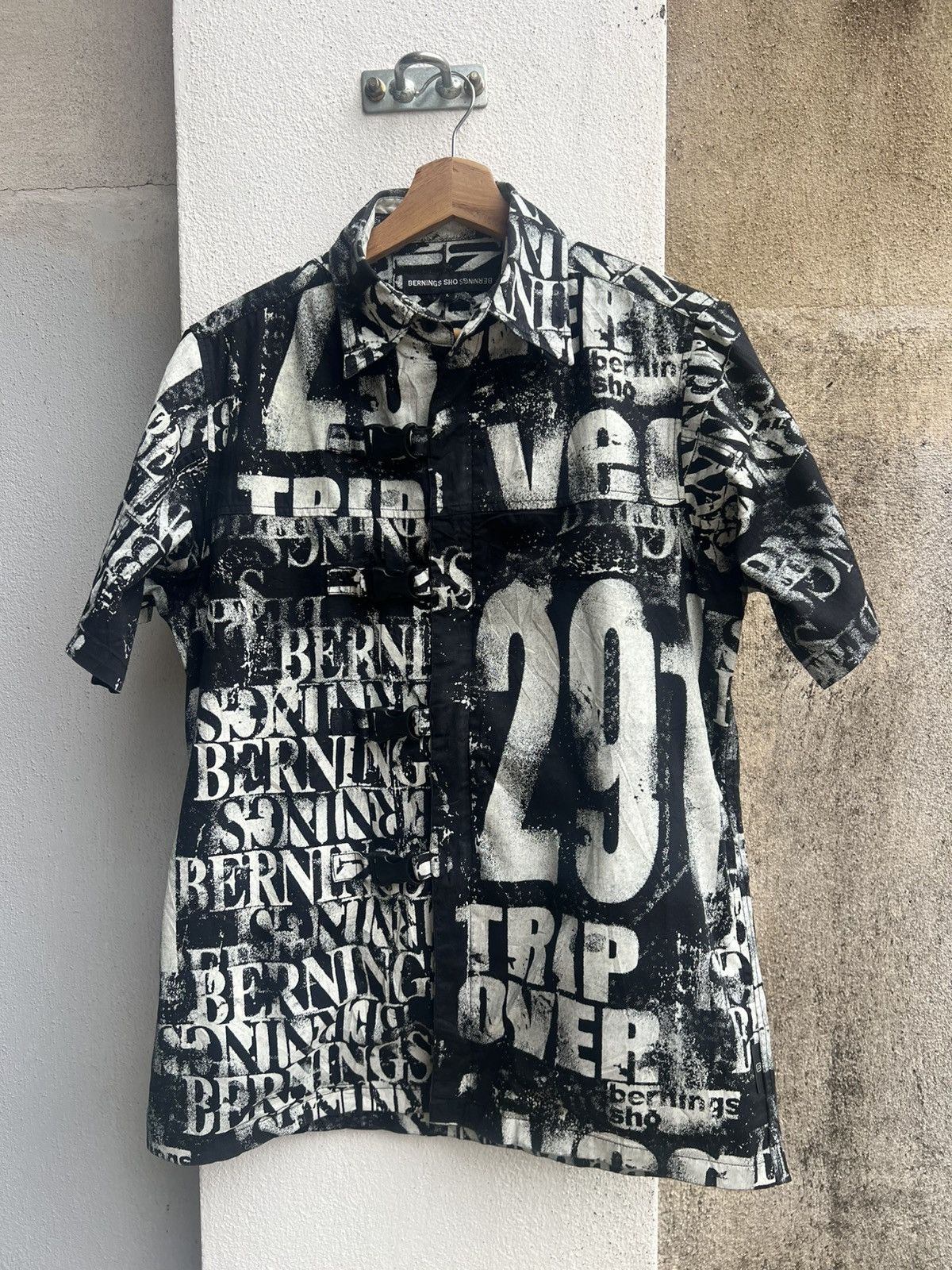 BERNINGS SHO VINTAGE BERNINGS SHO AOP EMO ZIPPER SHIRT Size US L / EU 52-54 / 3 - 3 Thumbnail