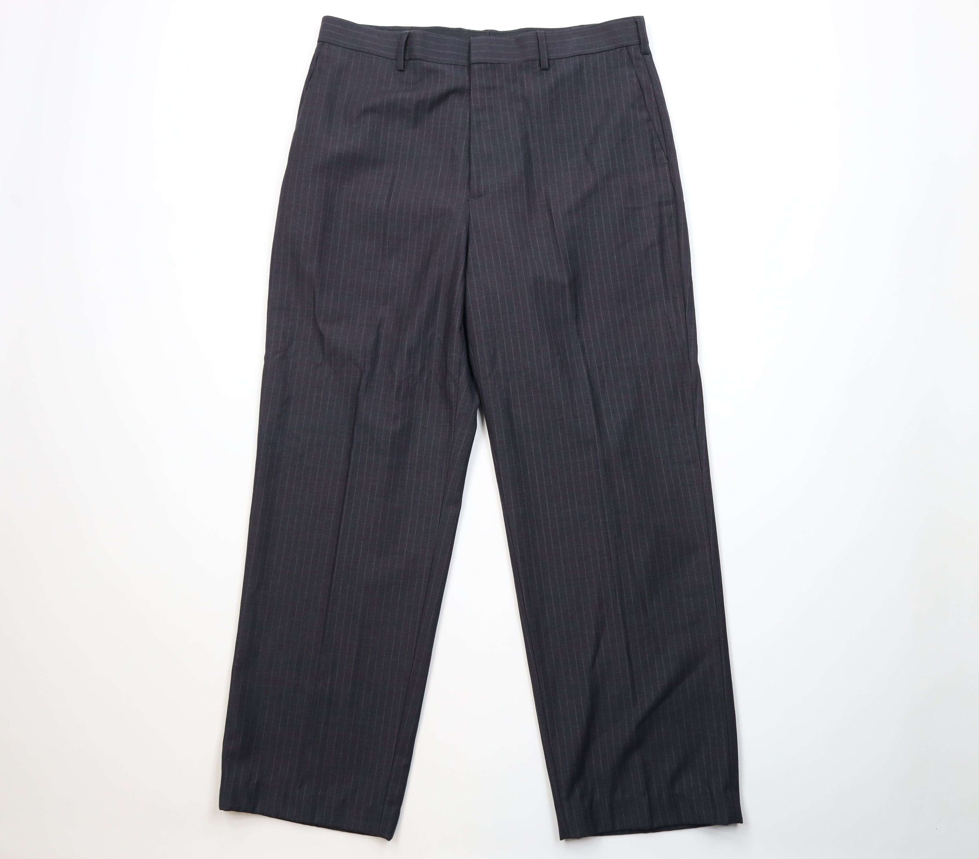Vintage Vintage 90s Streetwear Blend Striped Wide Leg Chino Pants Size US 36 / EU 52 - 1 Thumbnail