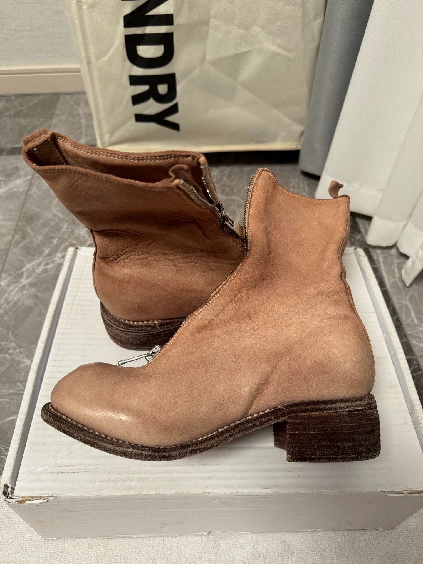 Guidi Guidi PL2 milk tea & blush leather boots 37 Size US 6.5 / IT 36.5 - 5 Thumbnail