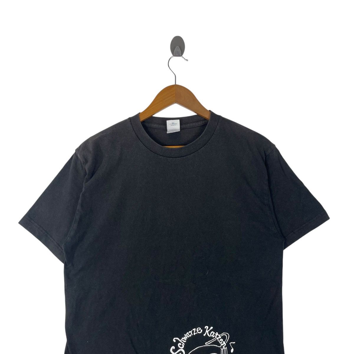 Vintage Vintage Schwarze Ratzen Cat Guitarist Tee Tshirt Size US L / EU 52-54 / 3 - 4 Thumbnail