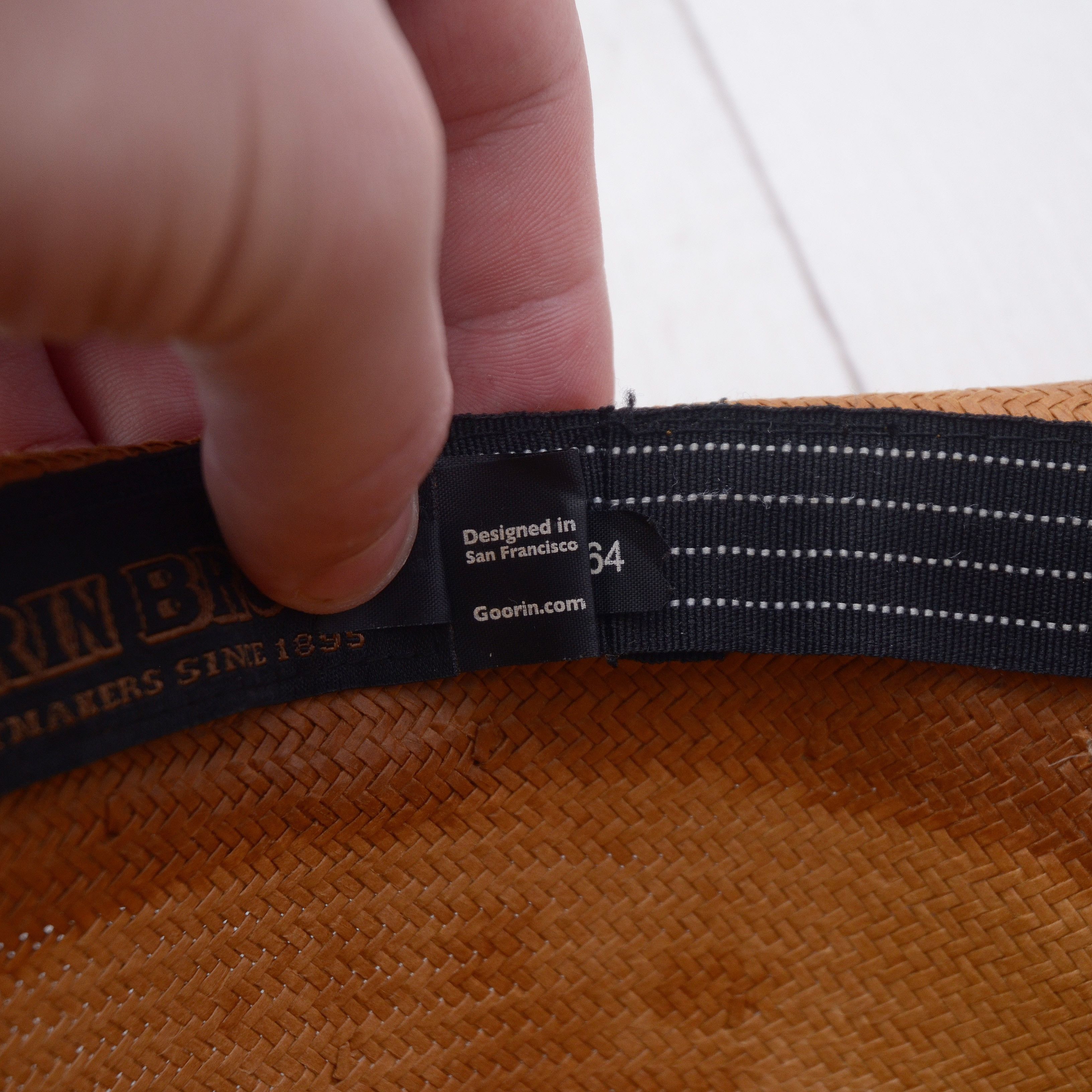Goorin Bros. Goorin Bros Panama Hat Straw Fedora Ribbon 100% Paper Size ONE SIZE - 9 Thumbnail