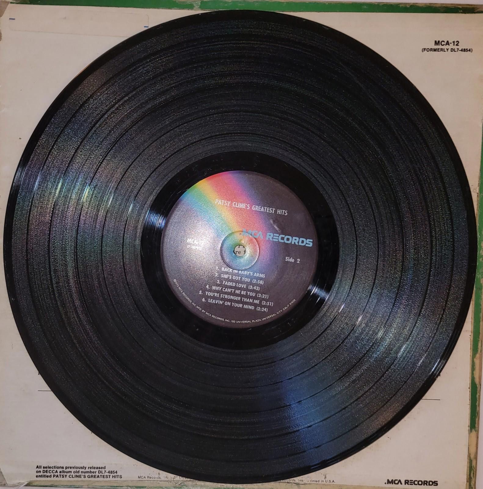 Designer PATSY CLINE'S GREATEST HITS 1973 MCA RECORDS Size ONE SIZE - 4 Thumbnail