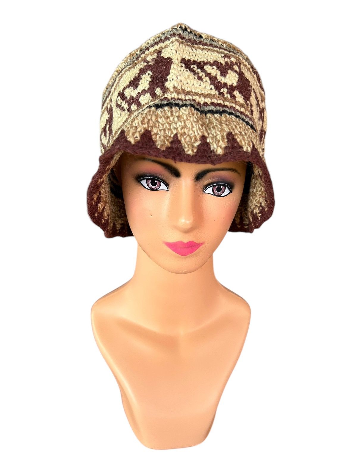 Japanese Brand × Kapital × Vintage Crochet Knitted Handmade Bucket Hats Size ONE SIZE - 2 Thumbnail