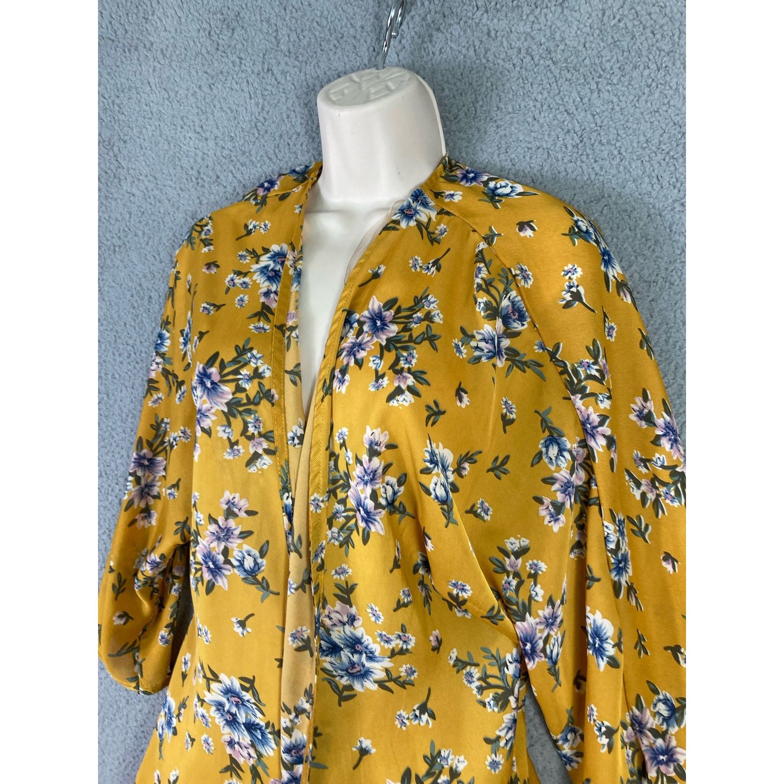 Other Yellow Floral Cardigan Women's M Available by Angela Fashion Size M / US 6-8 / IT 42-44 - 6 Thumbnail