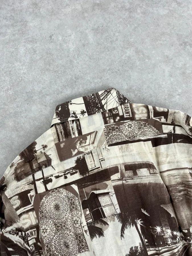 Dolce & Gabbana 1990s Dolce & Gabbana Brown & White Photography Shirt Size US M / EU 48-50 / 2 - 7 Thumbnail