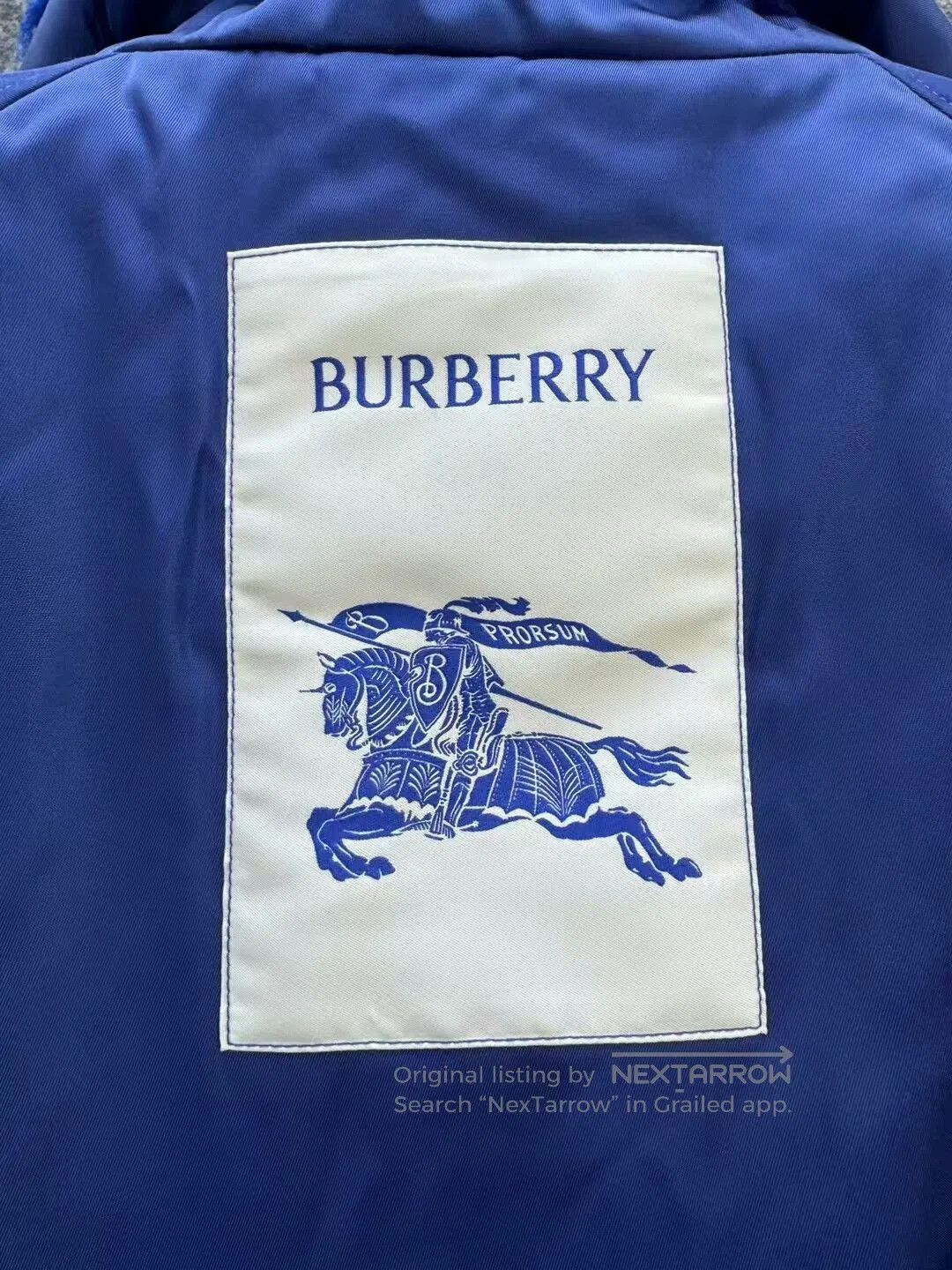Burberry burberry blue teddy double-sided jacket. Size US L / EU 52-54 / 3 - 4 Thumbnail