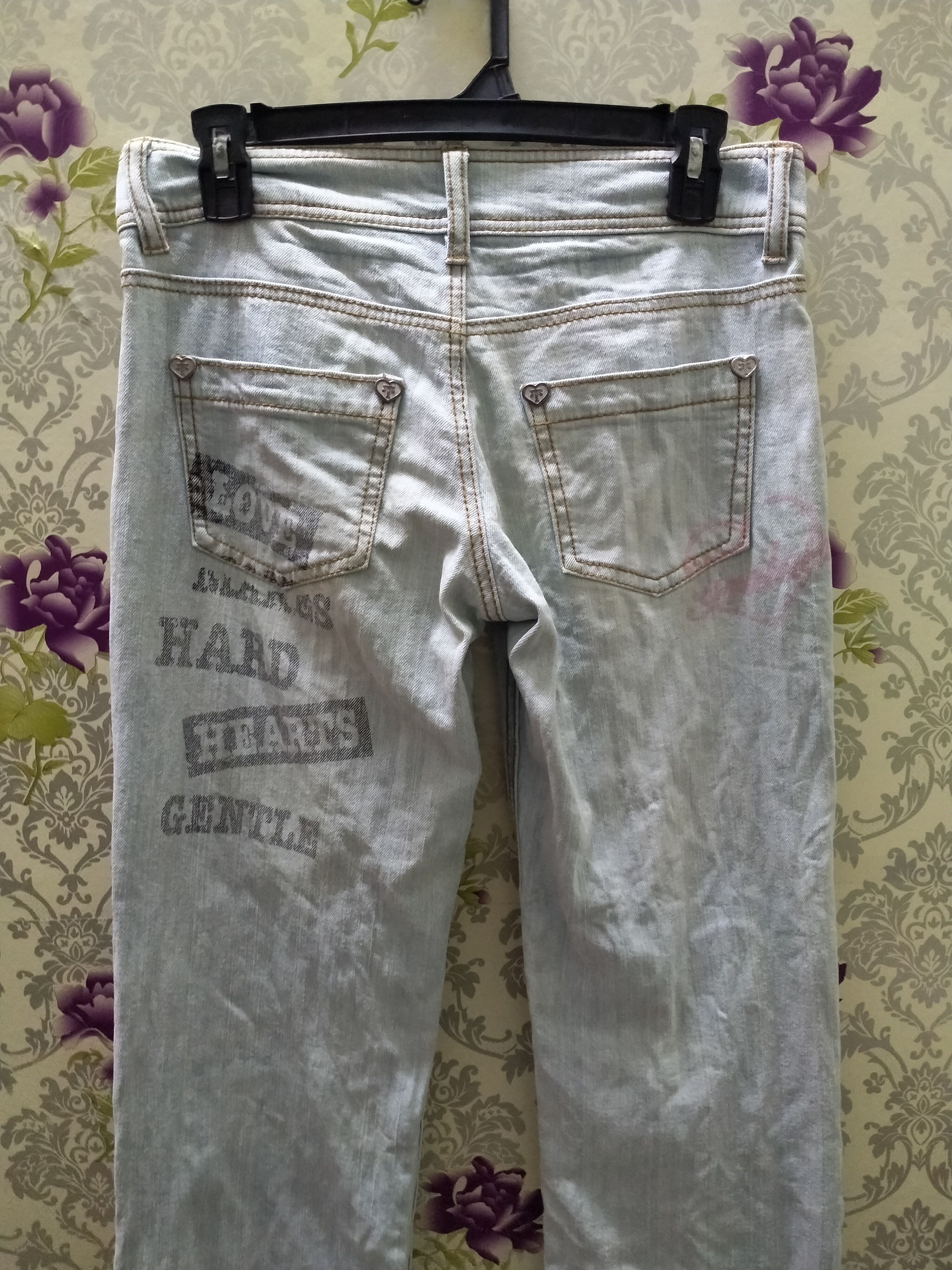 Hysteric Glamour × Japanese Brand Tralala buttefly slim jeans multi logo Size US 30 / EU 46 - 9 Thumbnail