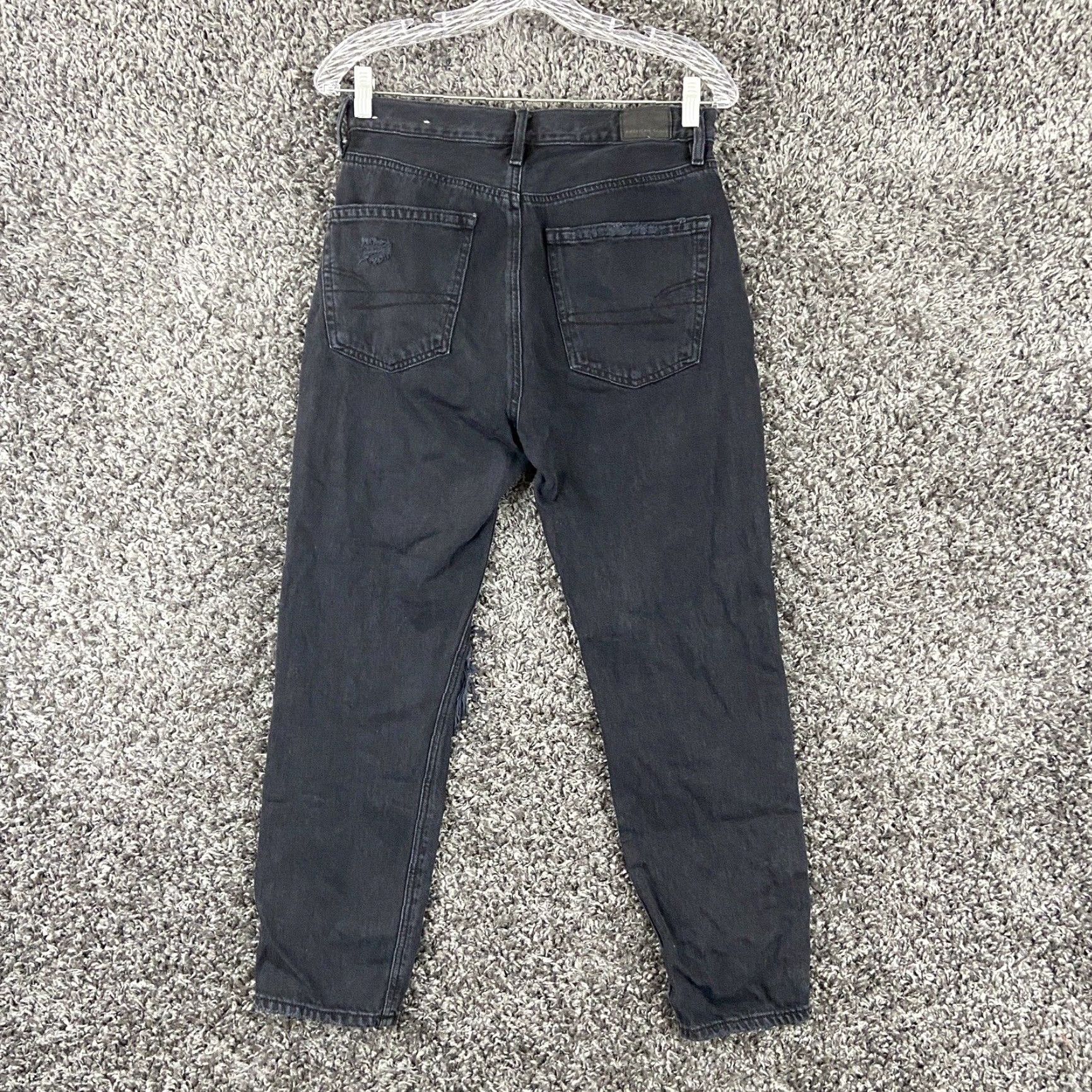 American Eagle Outfitters American Eagle Jeans Women’s 2 Short Black 90s Slim Boyfriend Distressed Womens Size 26" / US 2 / IT 38 - 7 Thumbnail