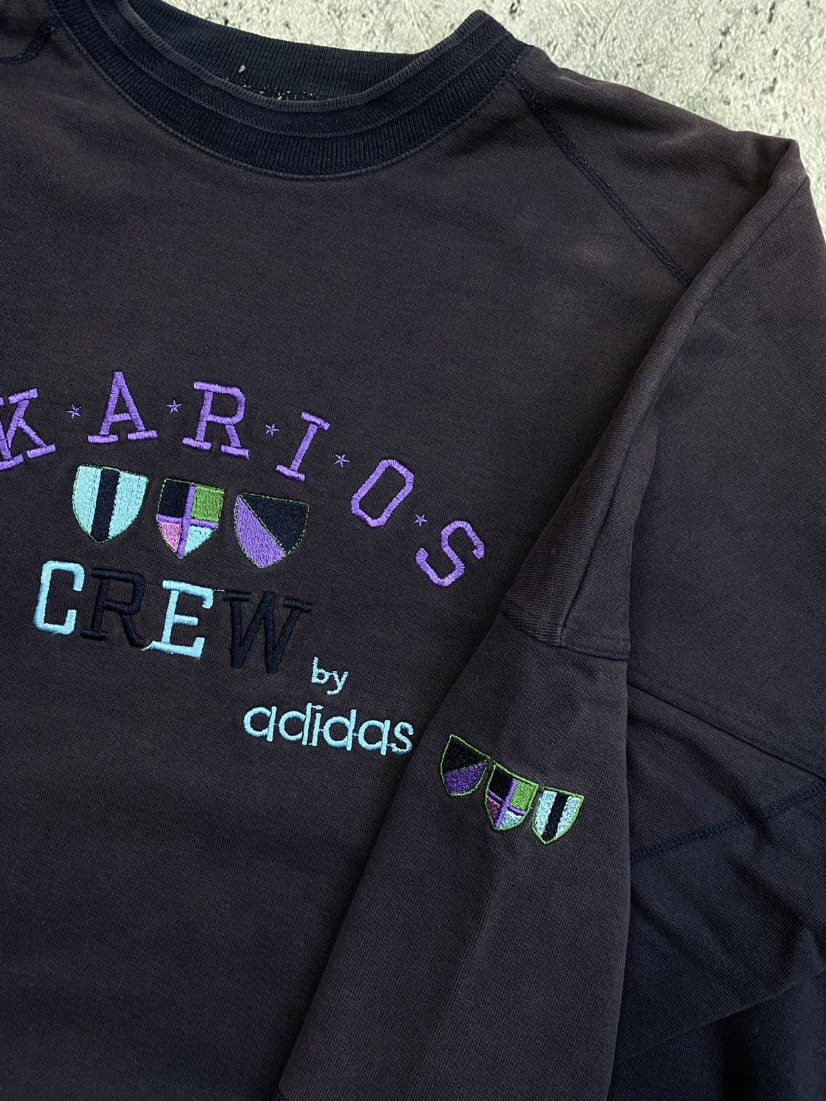 Adidas × Vintage Vintage Crewneck Adidas Streetwear 80’ Size US L / EU 52-54 / 3 - 7 Thumbnail