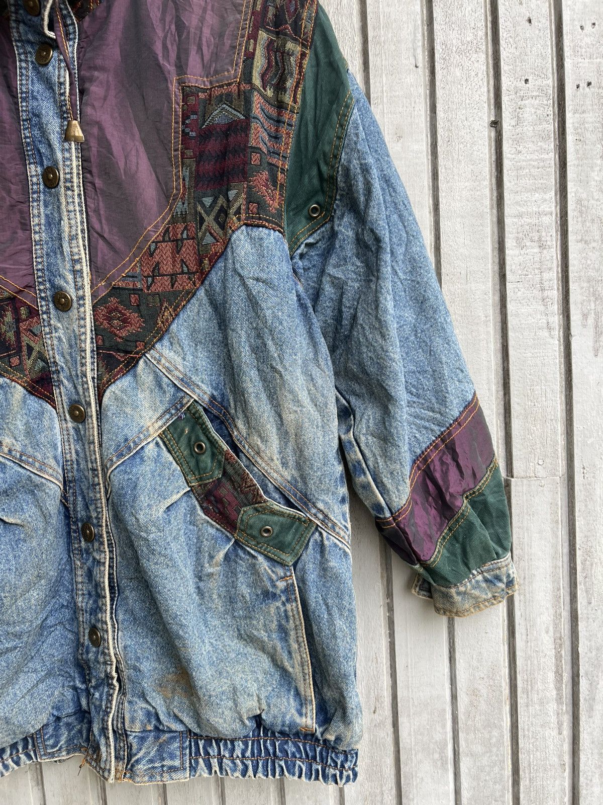 Current/Elliot × Japanese Brand Current seen pachwork denim jacket Size US M / EU 48-50 / 2 - 2 Thumbnail