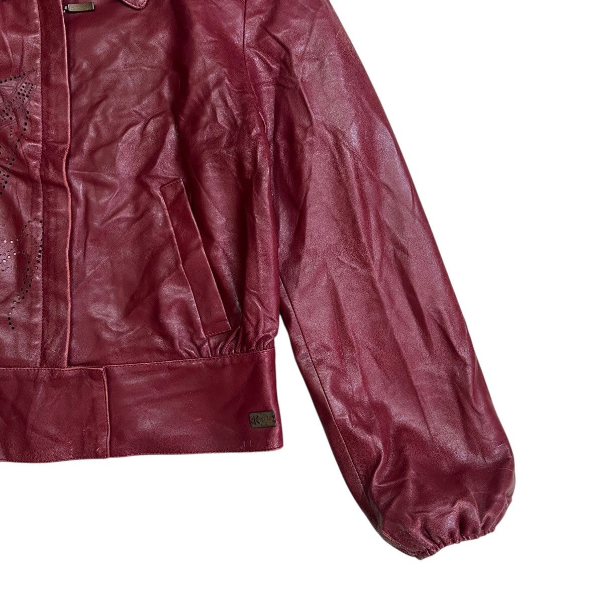Kenzo 🔥 KENZO JUNGLE LEATHER BLOUSON CASUAL JACKET MADE IN FRANCE Size M / US 6-8 / IT 42-44 - 6 Thumbnail