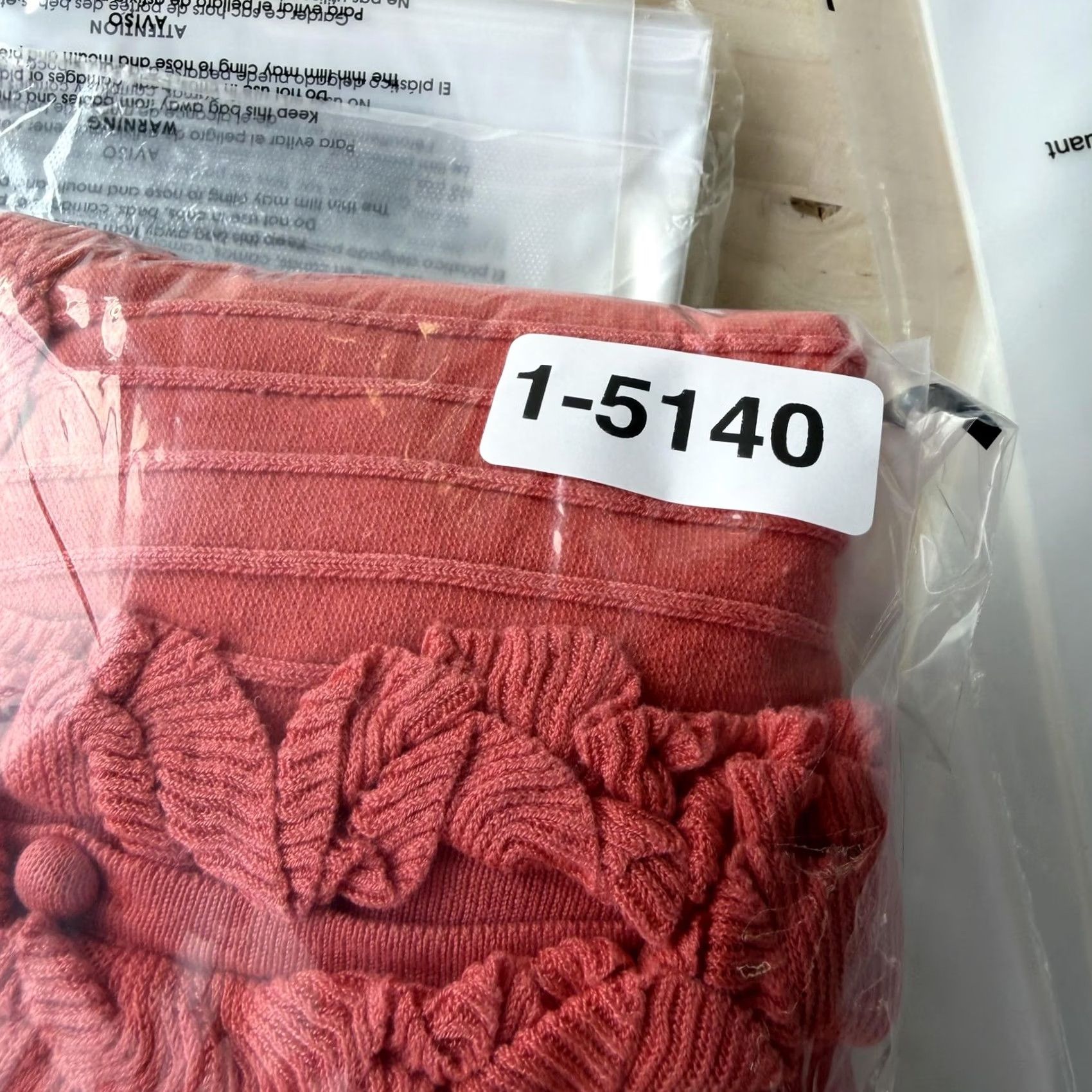 Pinko Kenar Cardigan Sweater Womens Large Pink Ruffle Trim Scoop Neck 3/4 Sleeve Knit Size L / US 10 / IT 46 - 8 Thumbnail