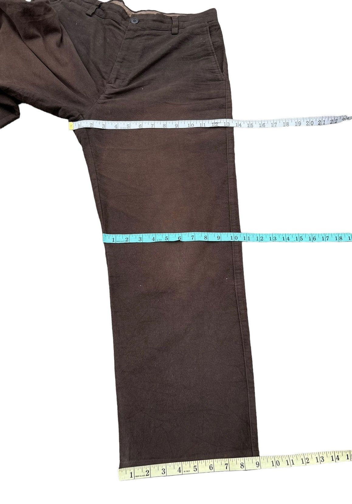 GOODENOUGH VTG Head Porter + Japan Sun Fade Brown Suede Cotton Trouser Size US 31 - 4 Thumbnail