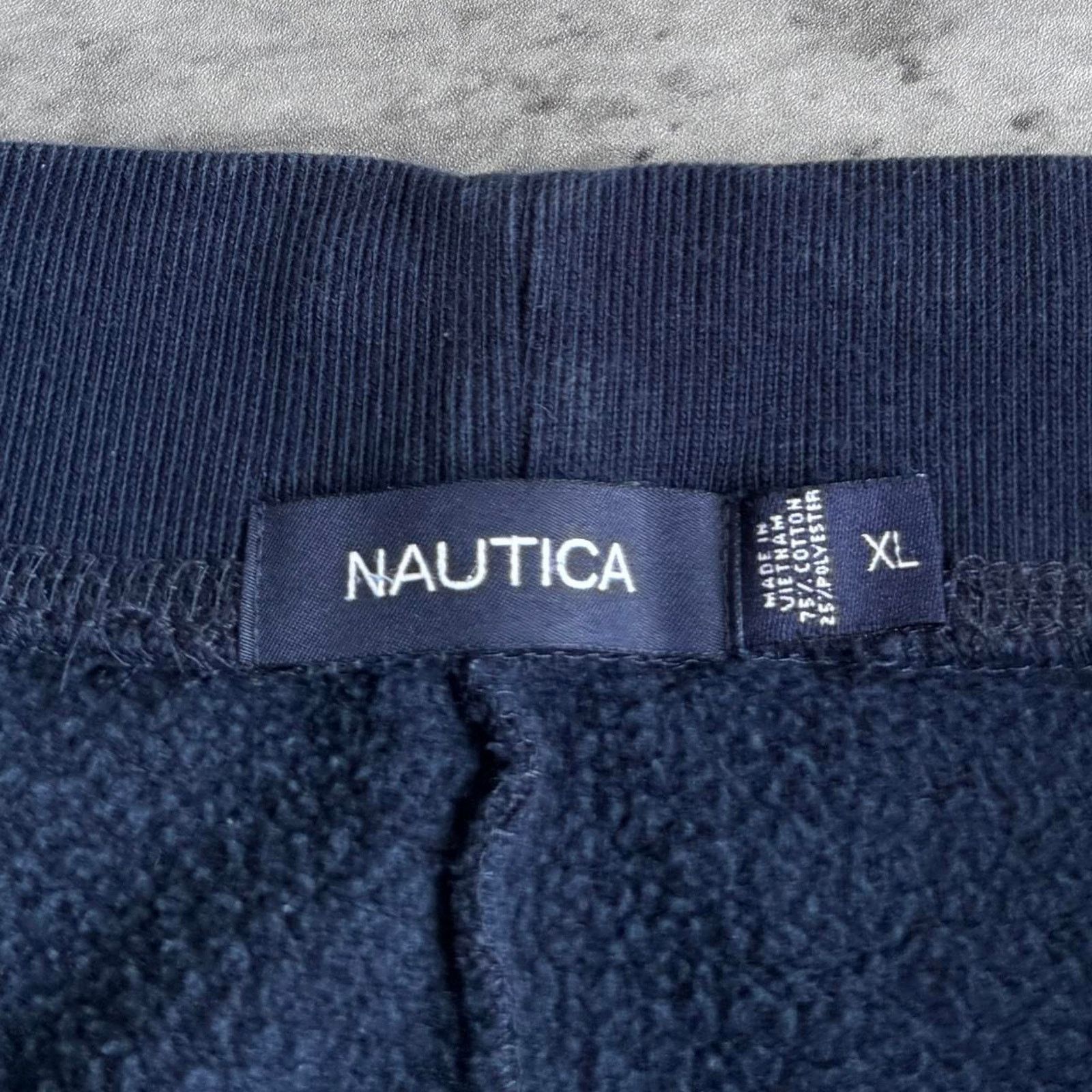 Nautica × Vintage Nautica Navy Blue Baggy Essential Comfy Sweatpants Size US 40 / EU 56 - 4 Thumbnail